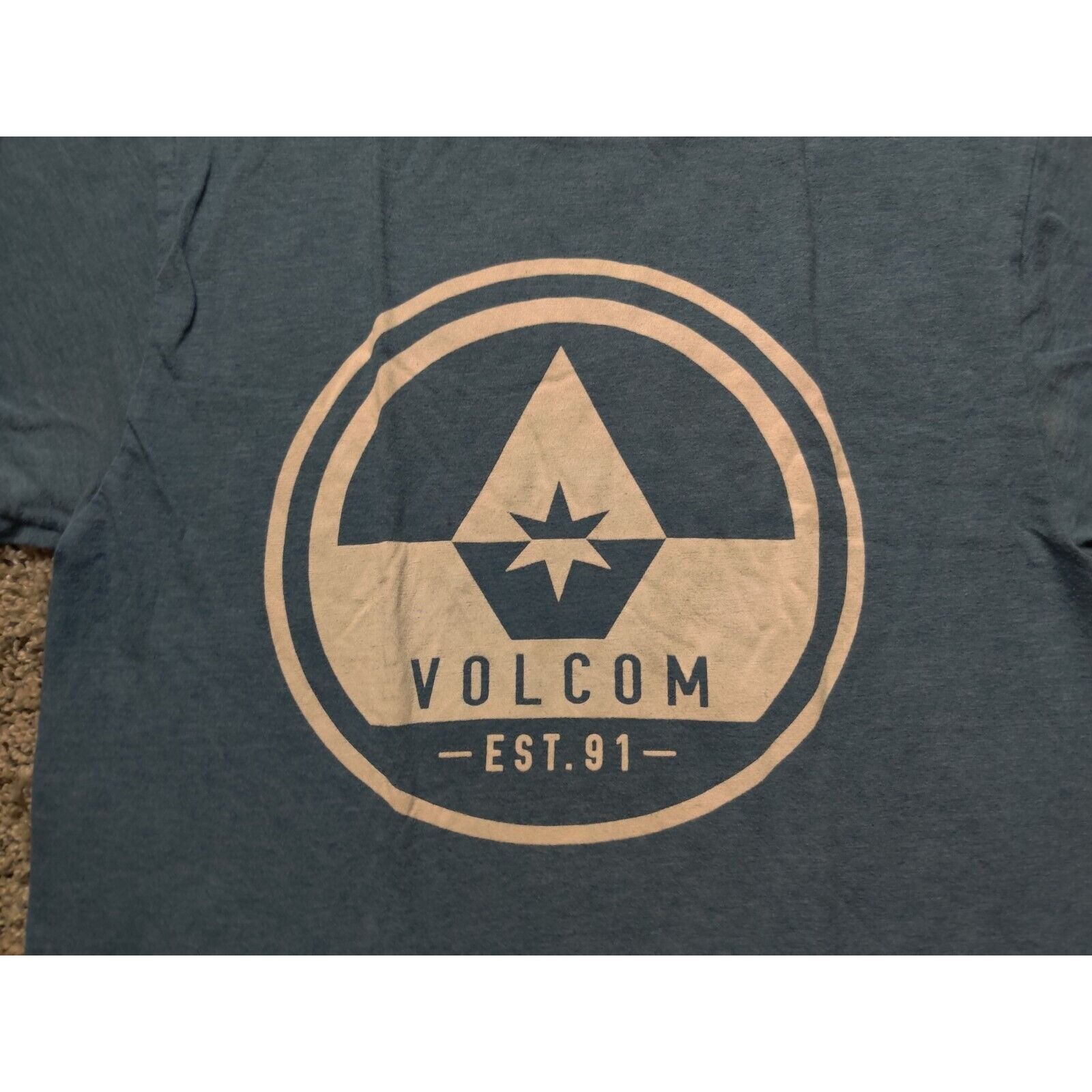 Volcom Volcom Stone Shirt Adult Mens Small Light Blue Spell Out Size US S / EU 44-46 / 1 - 2 Thumbnail