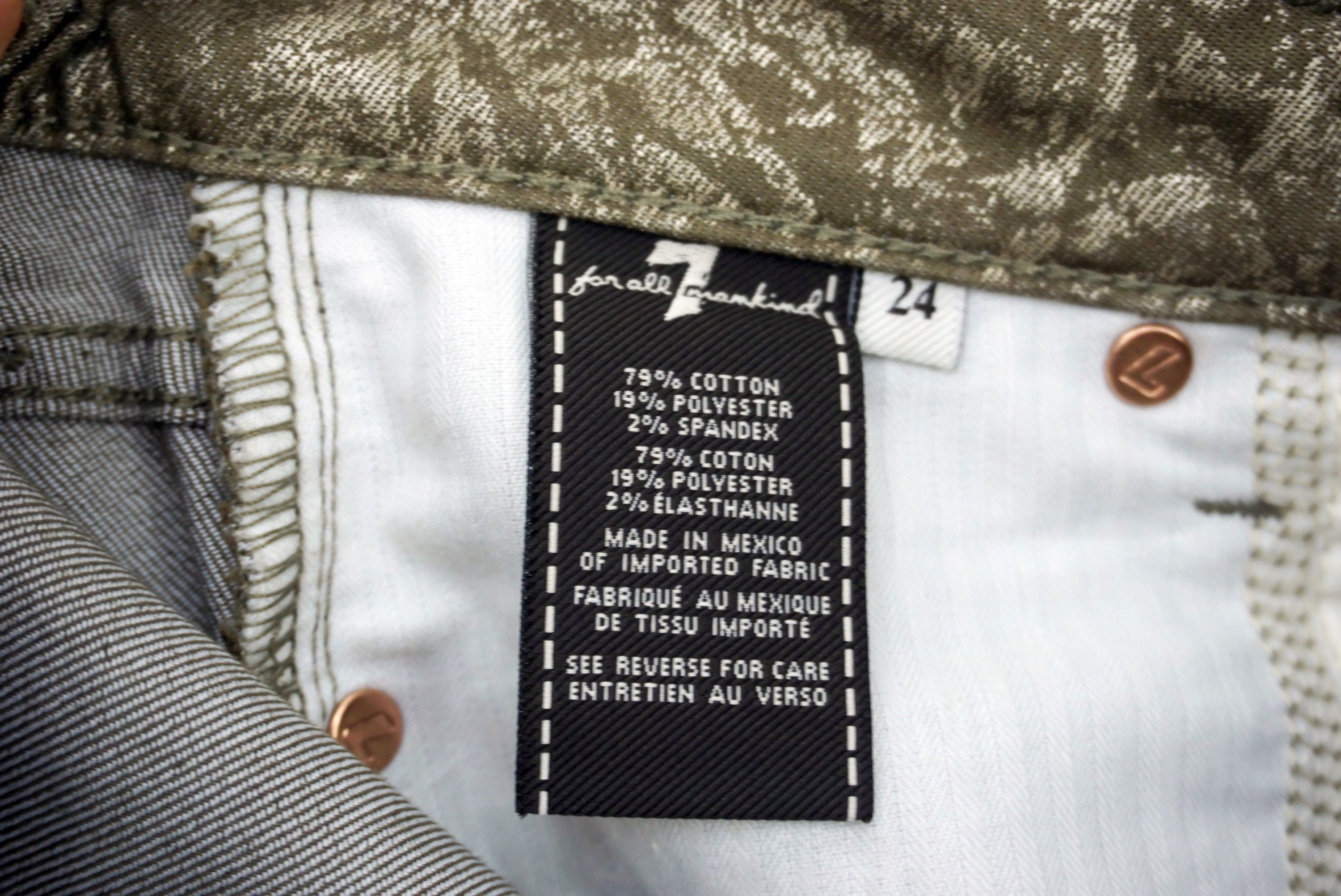 7 For All Mankind 7FAM Jeans Size 24 fit W27xL30 Low Rise Skinny Denim Size 24" / US 00 / IT 34 - 11 Thumbnail