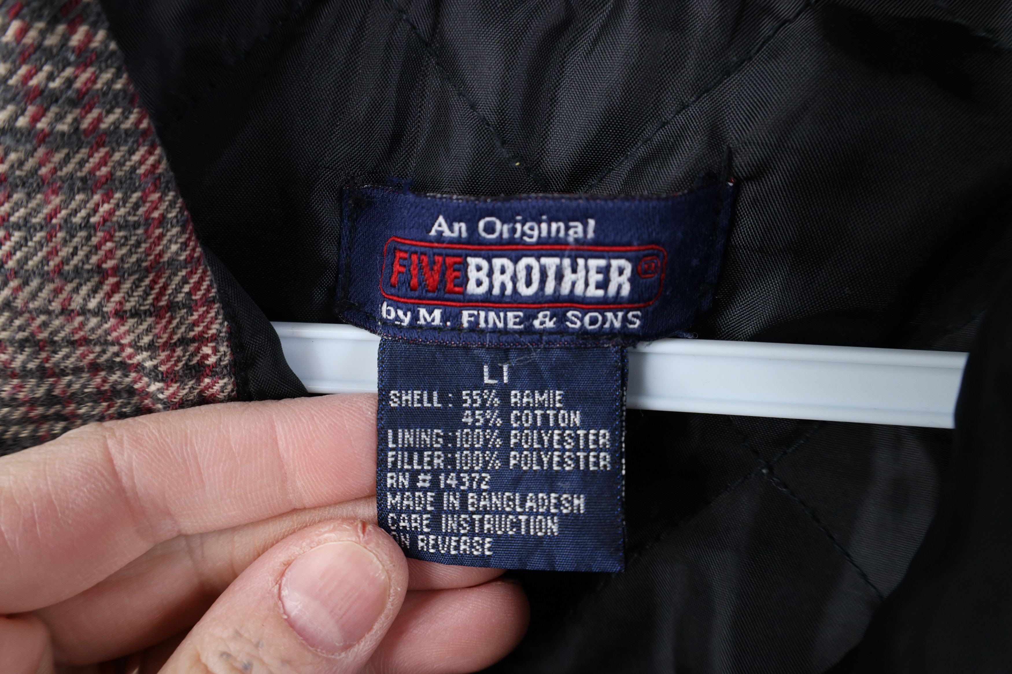 FiveBrother Vintage 90s Five Brother Flannel Snap Button Shirt Jacket Size US L / EU 52-54 / 3 - 7 Thumbnail