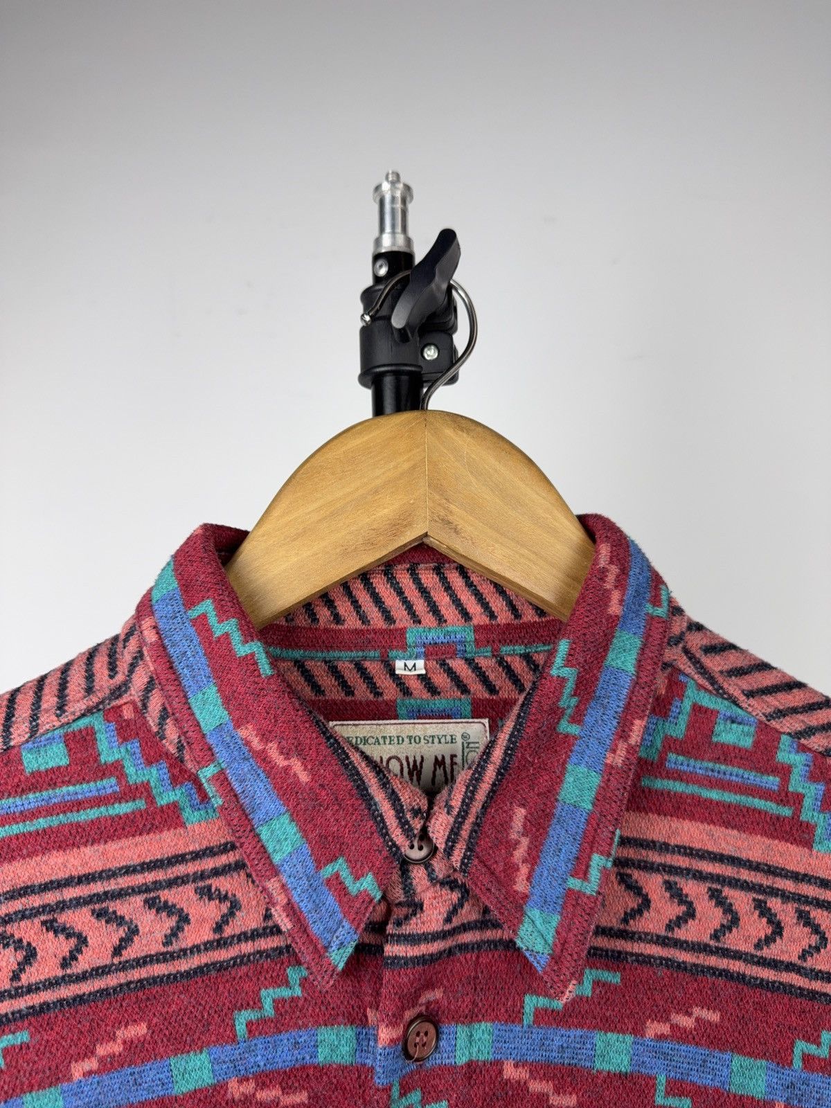 Vintage Vintage 90s Western USA Aztec Tribal Print Button Up Shirt Size US XL / EU 56 / 4 - 3 Thumbnail