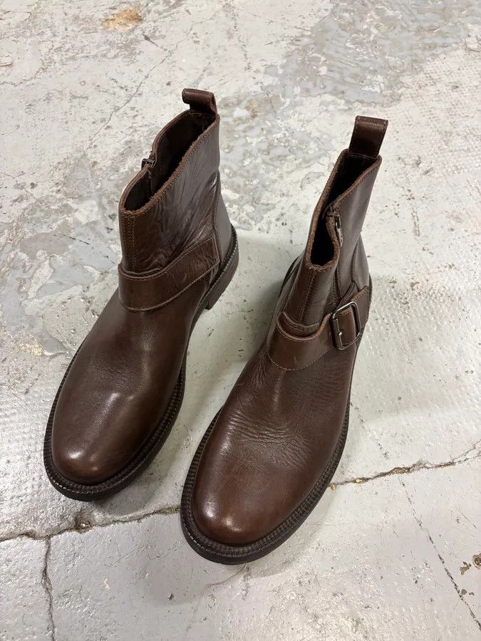 Dolce & Gabbana 2000s Dolce & Gabbana Brown Leather Ankle Boots Size US 9 / EU 42 - 3 Thumbnail