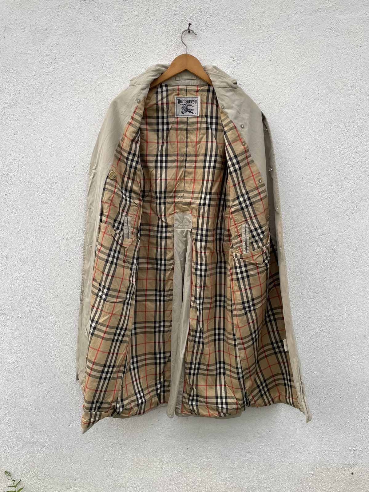 Burberry Prorsum × Vintage Vintage Burberrys Double Breasted Nova Check Trench Jacket Size US M / EU 48-50 / 2 - 10 Thumbnail