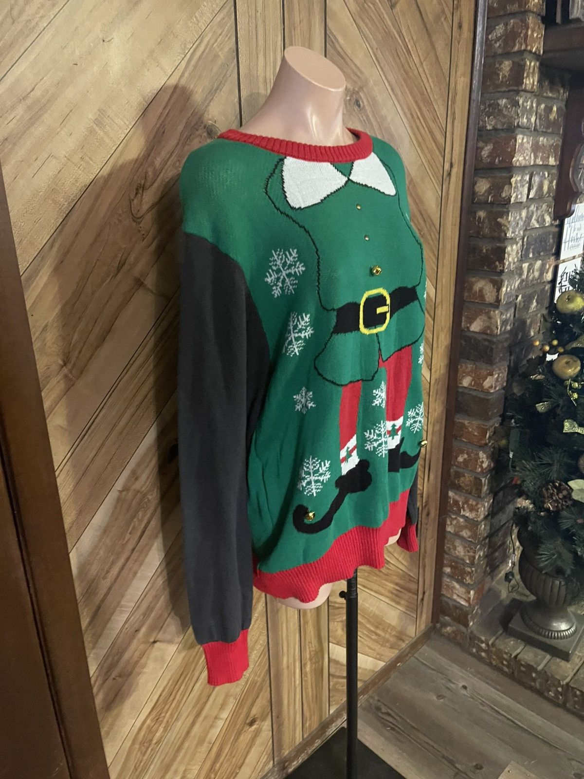 Other Hybrid Holiday Sweater Large Elf Ugly Christmas Sweater Size US L / EU 52-54 / 3 - 3 Thumbnail