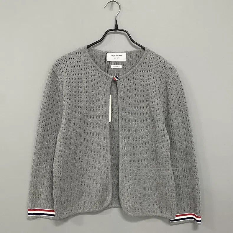 Thom Browne Thom Browne Mesh Knit Cardigan Jacket Size XS / US 0-2 / IT 36-38 - 1 Thumbnail