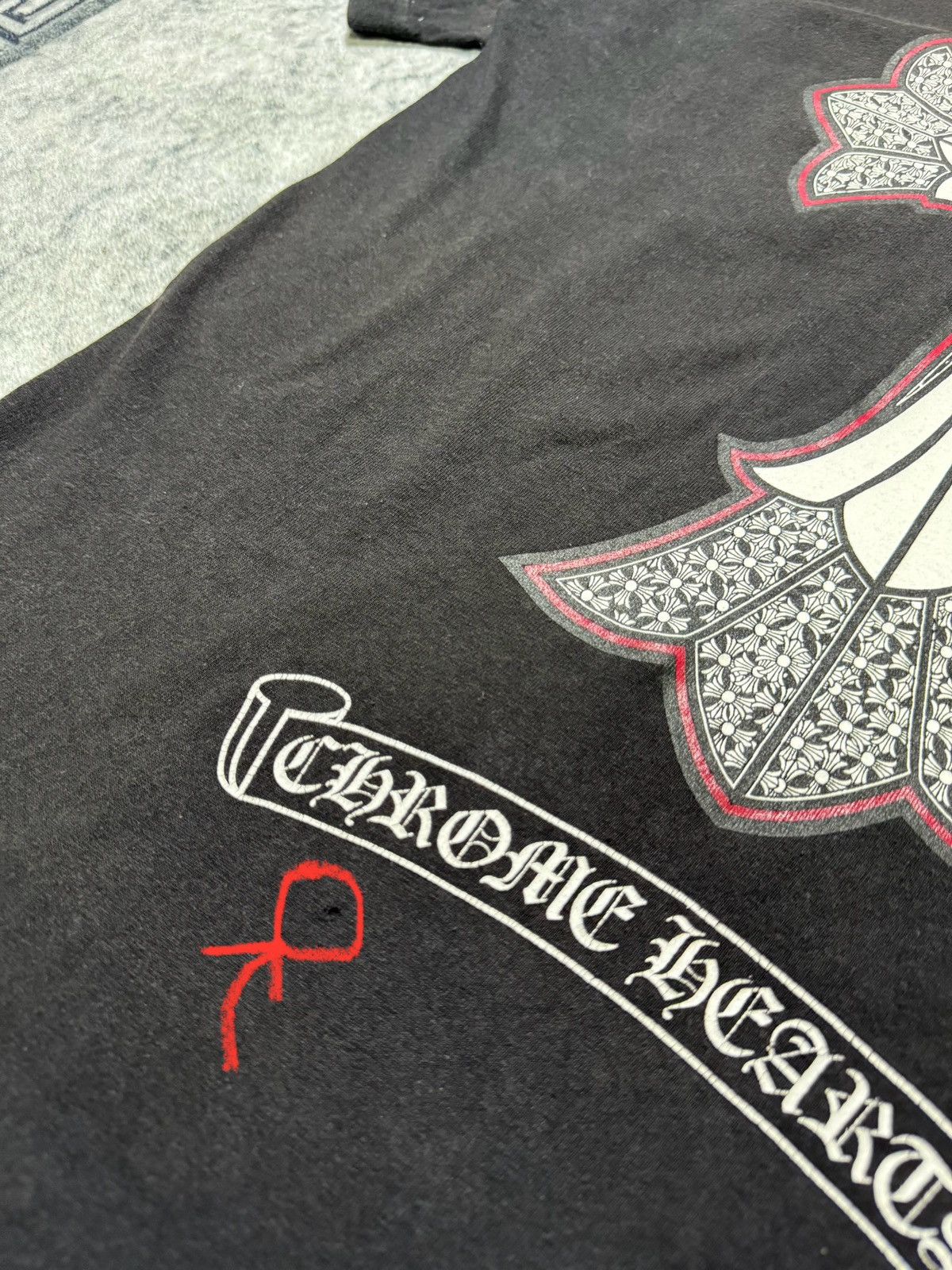 Chrome Hearts RARE! 2010s DOUBLE CROSS NECK PRINT Size US M / EU 48-50 / 2 - 7 Thumbnail
