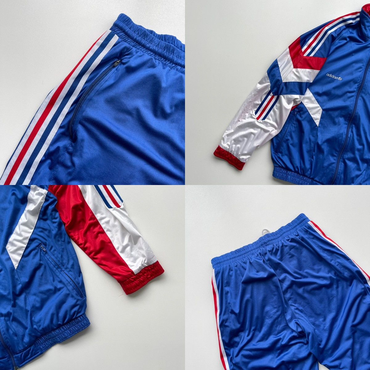 Adidas × Vintage Adidas France 1992 Vintage 90’s Anthem Prematch Tracksuit Size US M / EU 48-50 / 2 - 12 Thumbnail