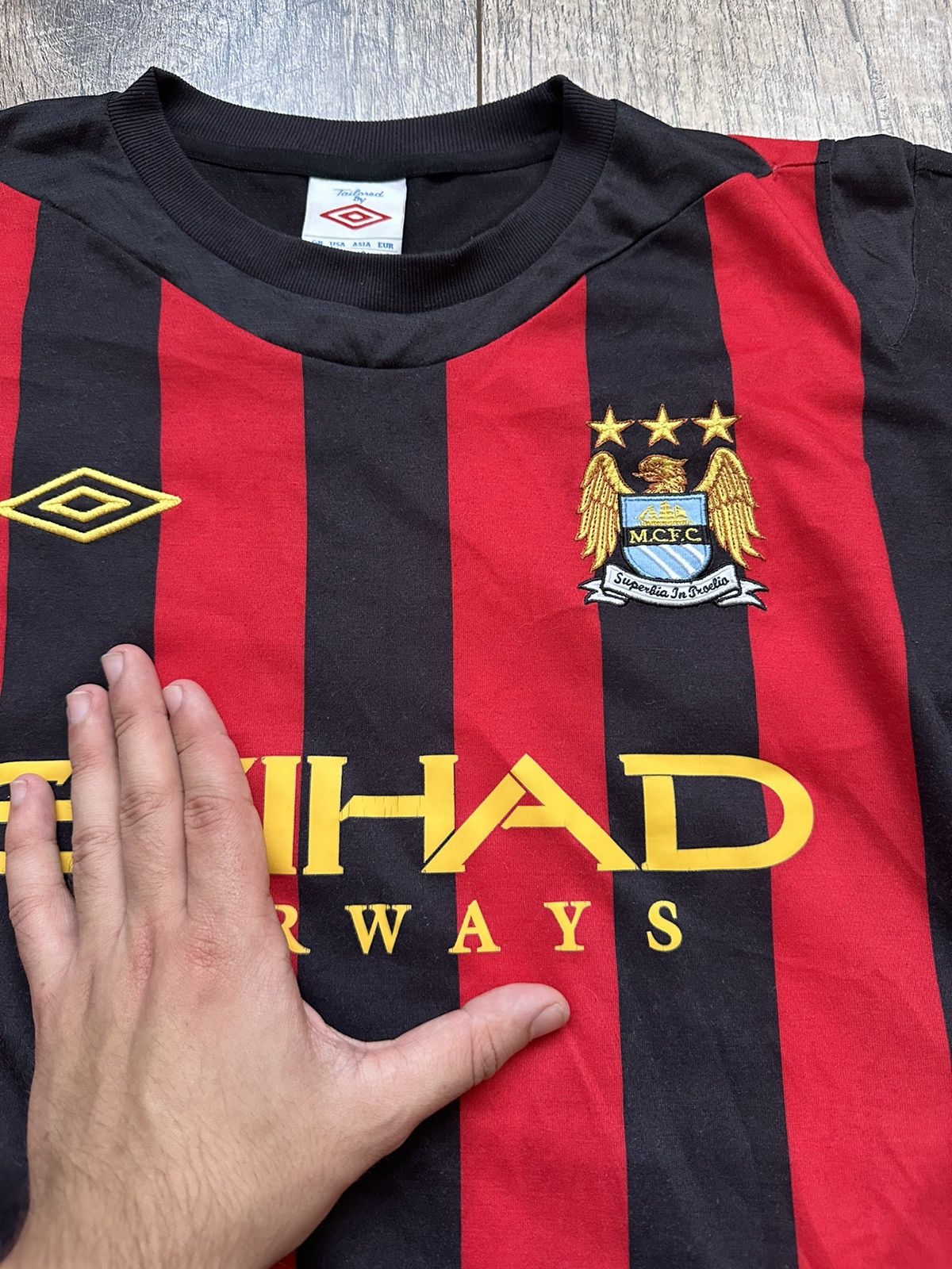 Umbro 2011/12 Umbro Manchester City FC Away Soccer Jersey/Shirt Size US S / EU 44-46 / 1 - 6 Thumbnail