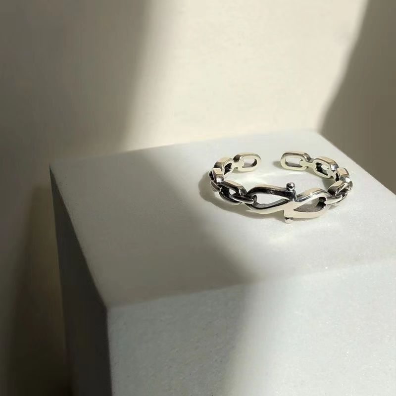 Jewelry Hip-hop Jewelry Rings Open Size Chrome Ring (Size 7-13) Size ONE SIZE - 5 Thumbnail