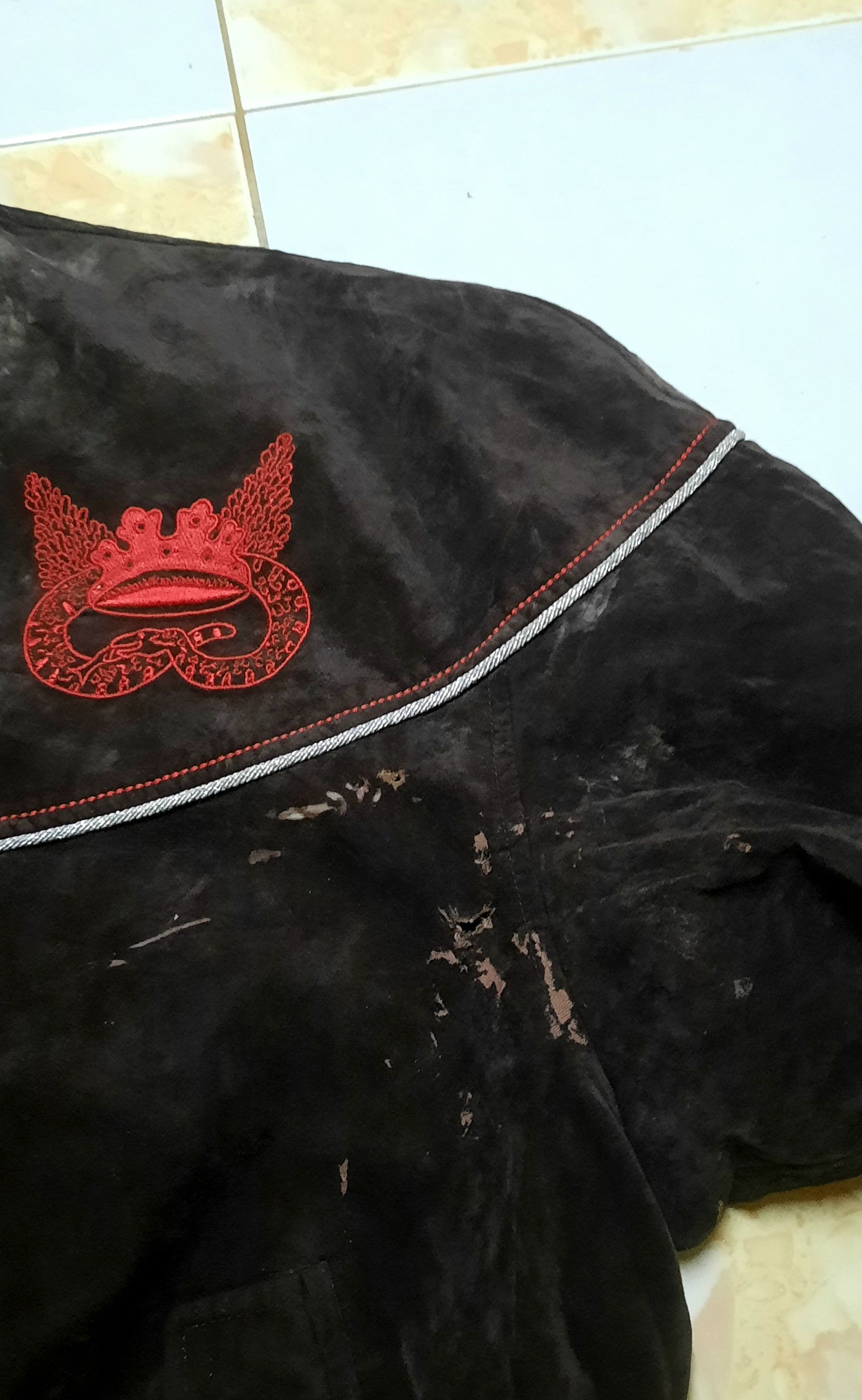 Japanese Brand × Michiko Koshino Michiko koshino snake velvet bomber jacket Size US L / EU 52-54 / 3 - 5 Thumbnail