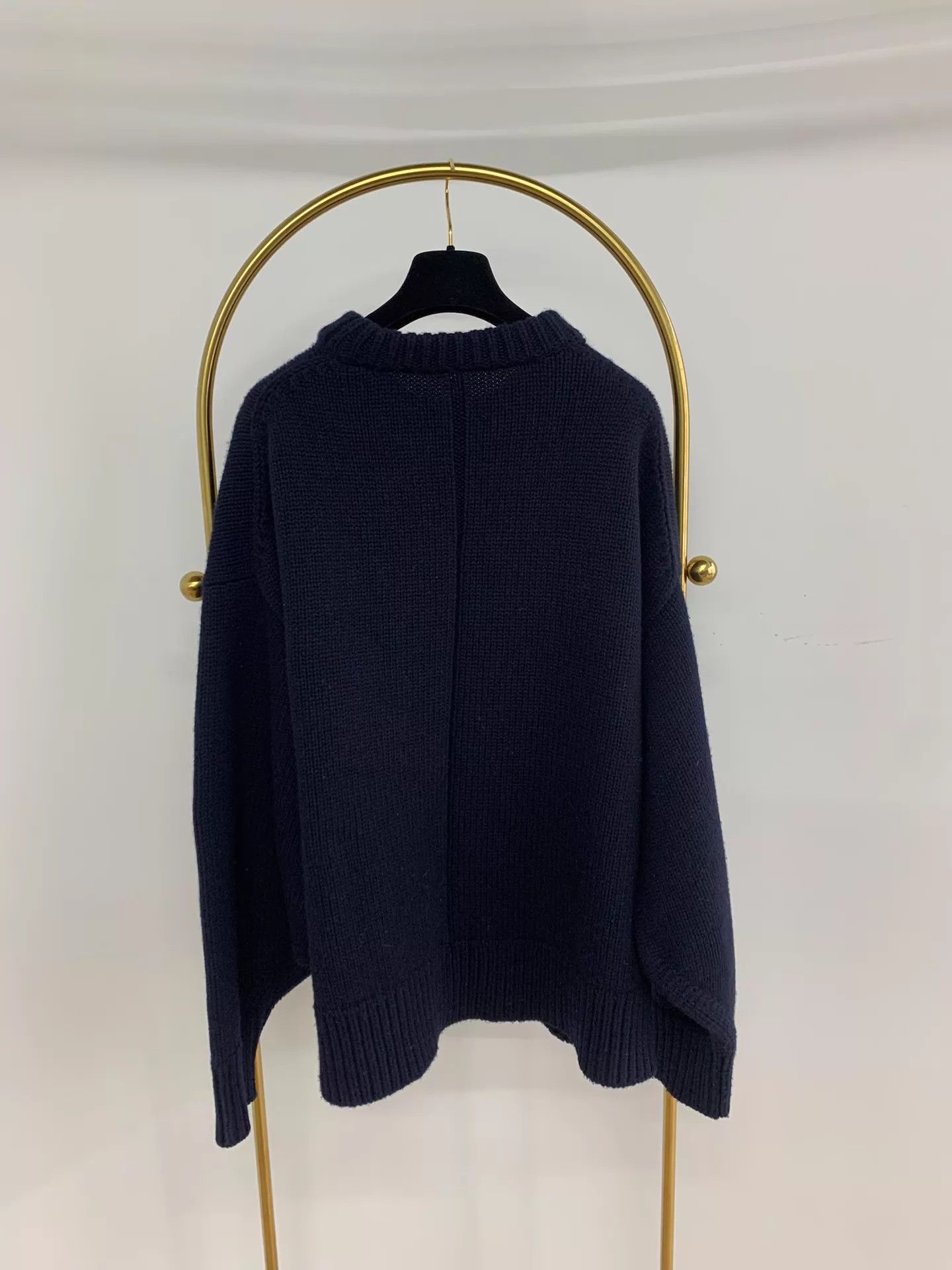 The Row The Row Ophelia Classic Oversized Navy Sweater L New Size L / US 10 / IT 46 - 3 Thumbnail