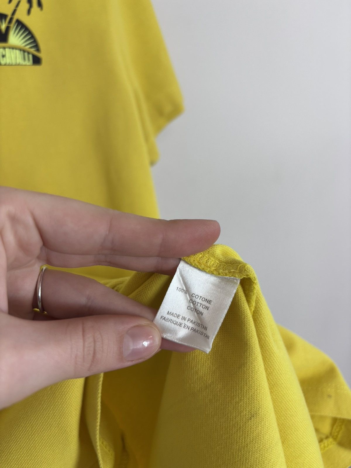 Just Cavalli Just Cavalli Beachwear Men’s Yellow Short Sleeve Polo Shirt Size US L / EU 52-54 / 3 - 12 Thumbnail
