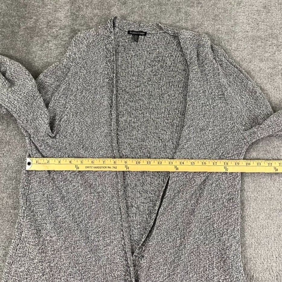 Eileen Fisher EILEEN FISHER Sweater Womens XL Gray Open Front Knit Tencel Lyocell Long Sleeve Size XL / US 12-14 / IT 48-50 - 5 Thumbnail