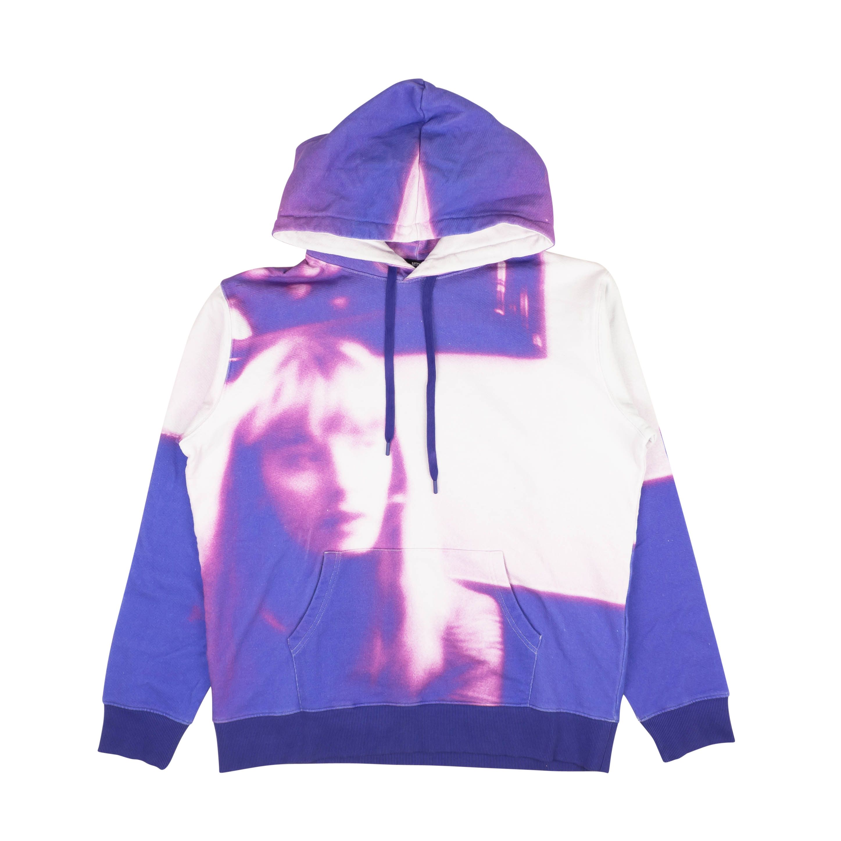 image of Msftsrep Purple Portrait Tie Dye Pullover Hoodie Sweatshirt Size L, Men's