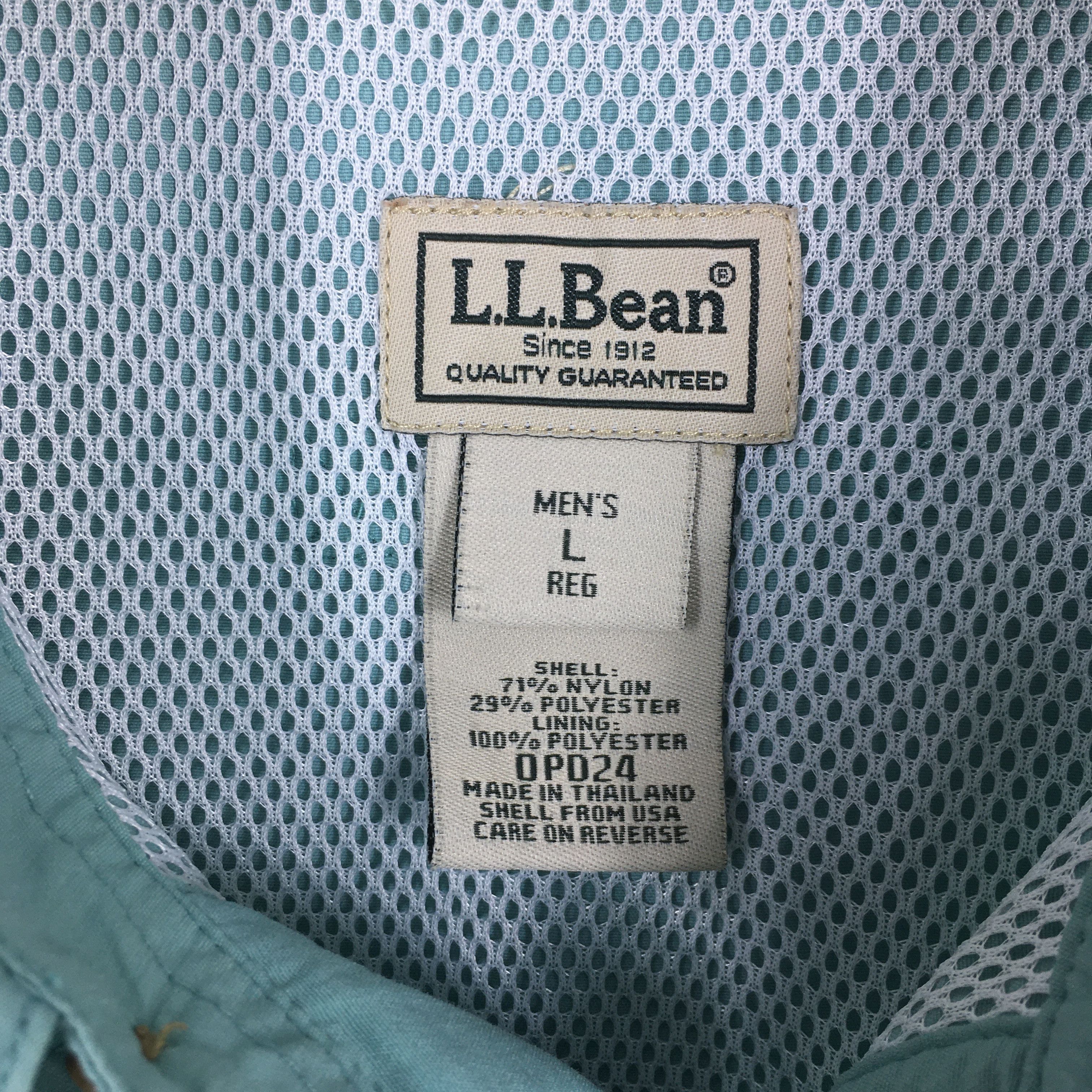 L.L. Bean Vintage L.L. Bean Turquoise Long-Sleeve Shirt Large Size US L / EU 52-54 / 3 - 6 Thumbnail