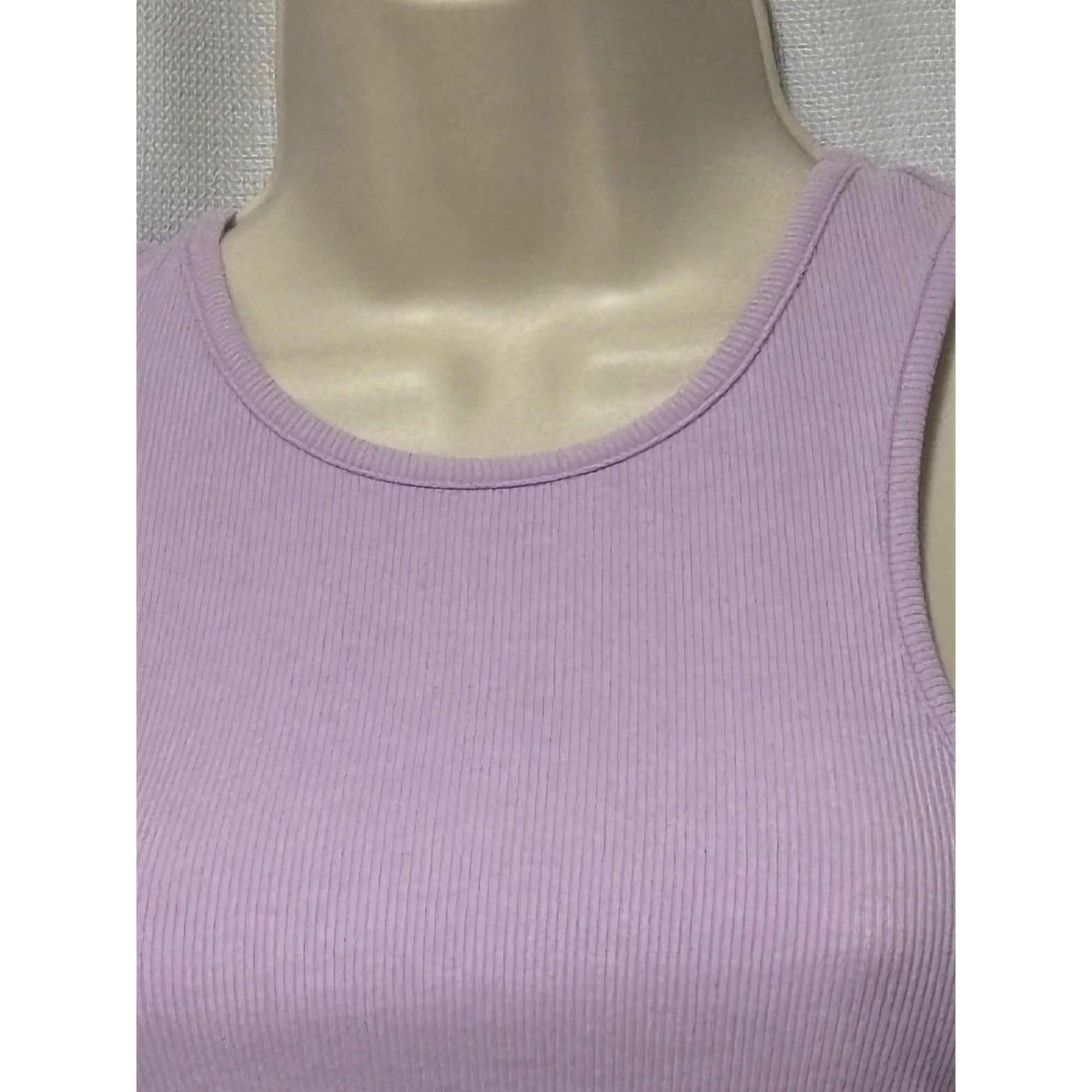 Other WAYF Jayce Ruched Racer Tank In Lavender, Sz. XS Size XS / US 0-2 / IT 36-38 - 3 Thumbnail