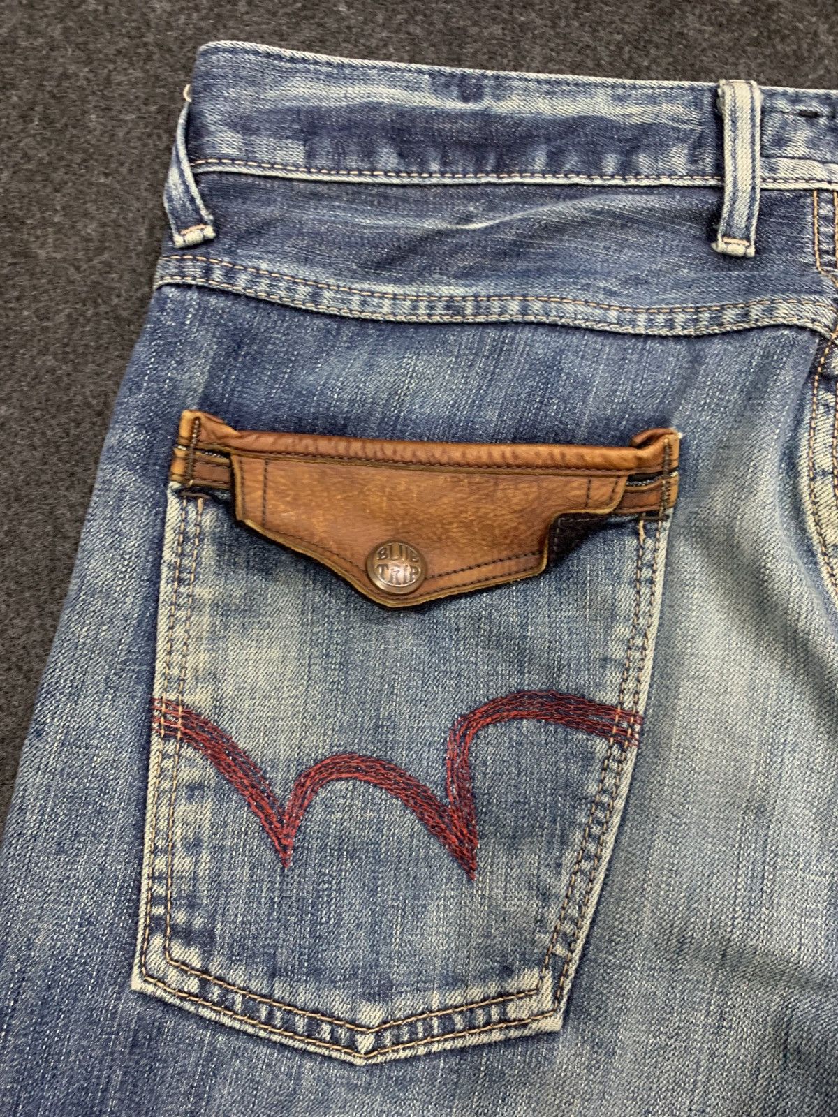 Edwin EDWIN Blue Trip Distressed Denim Jeans Flap Pocket Size US 32 / EU 48 - 10 Thumbnail