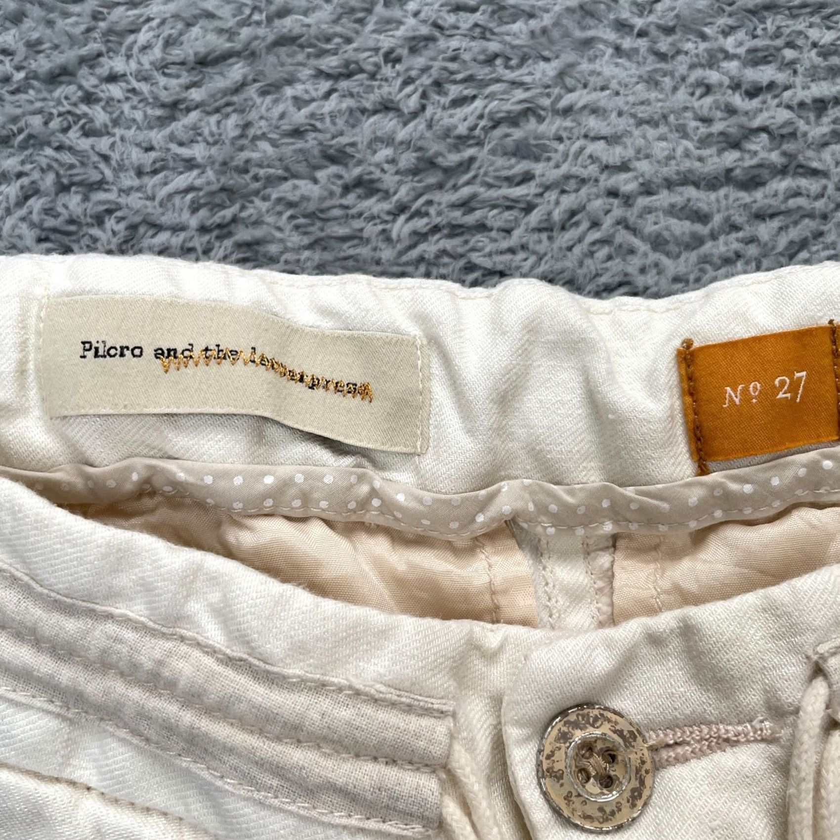Anthropologie Anthropologie Pants Womens 27 Beige Pilcro And The Letterpress Linen Skinny Leg Pant Size 27" / US 4 / IT 40 - 3 Thumbnail