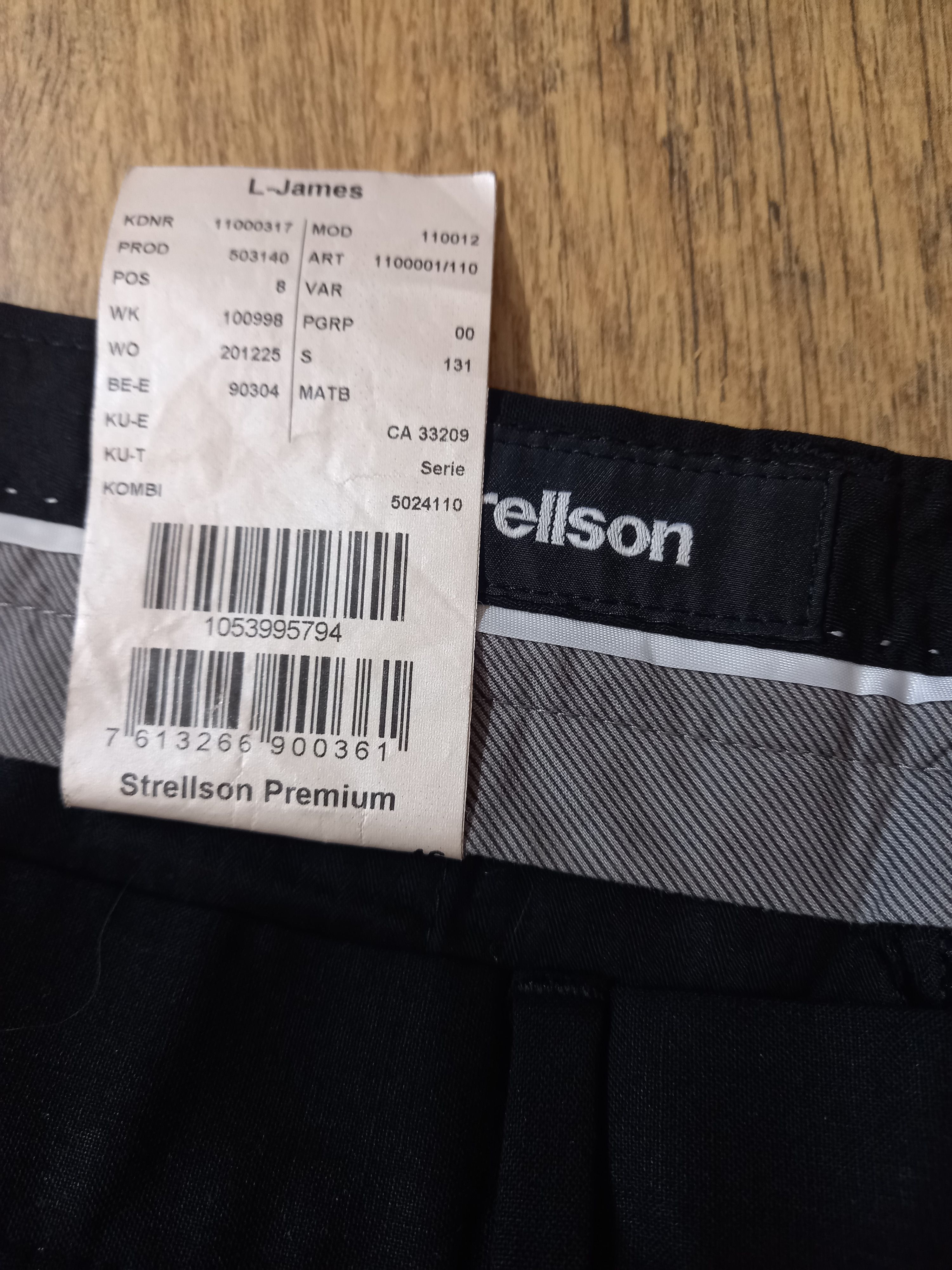 Strellson Strellson Premium Stretch Wool Slim Fit Men's Suit Size 38L - 9 Thumbnail