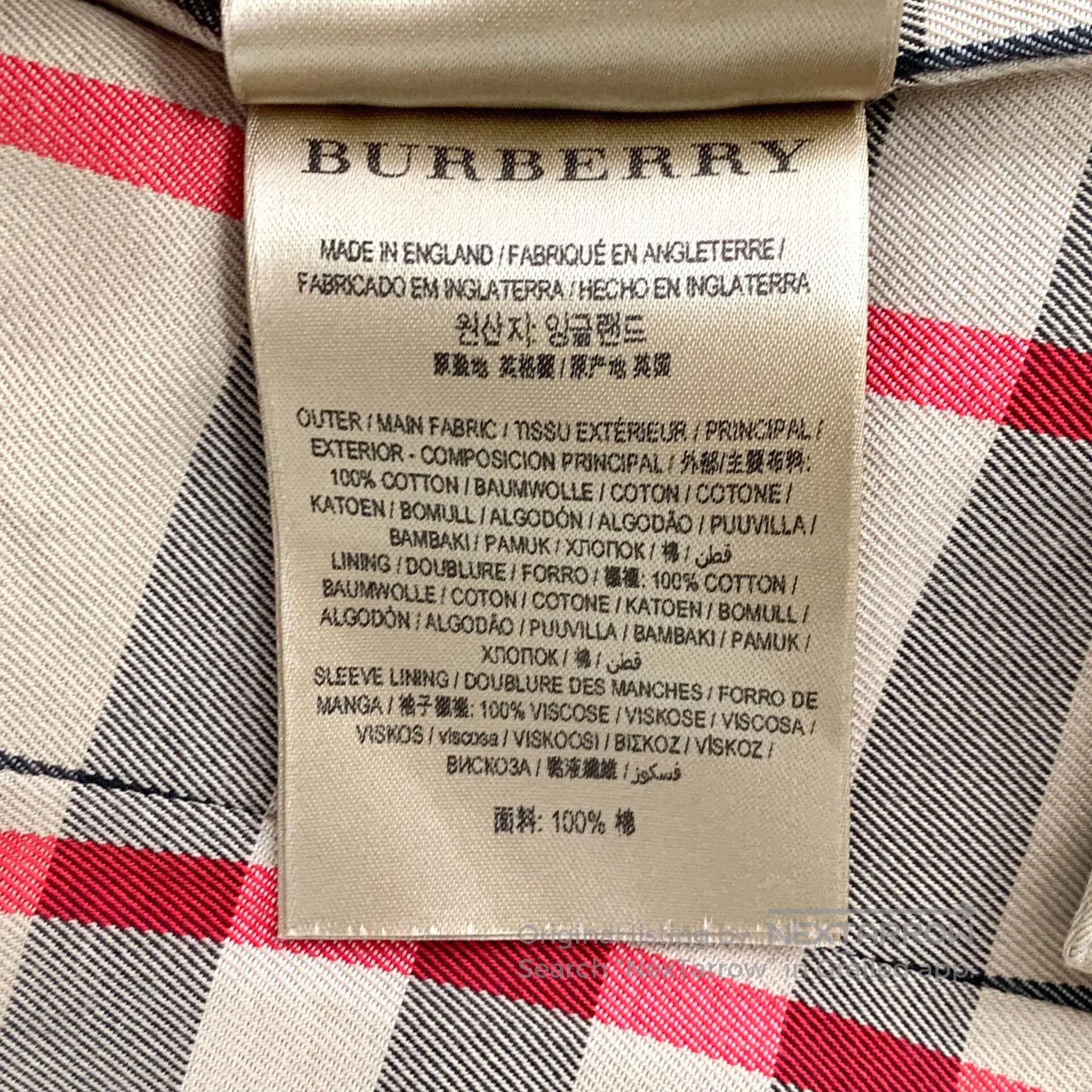 Burberry Burberry Brown Cotton Collar Double-breasted Long Sleeve B Size XS / US 0-2 / IT 36-38 - 7 Thumbnail