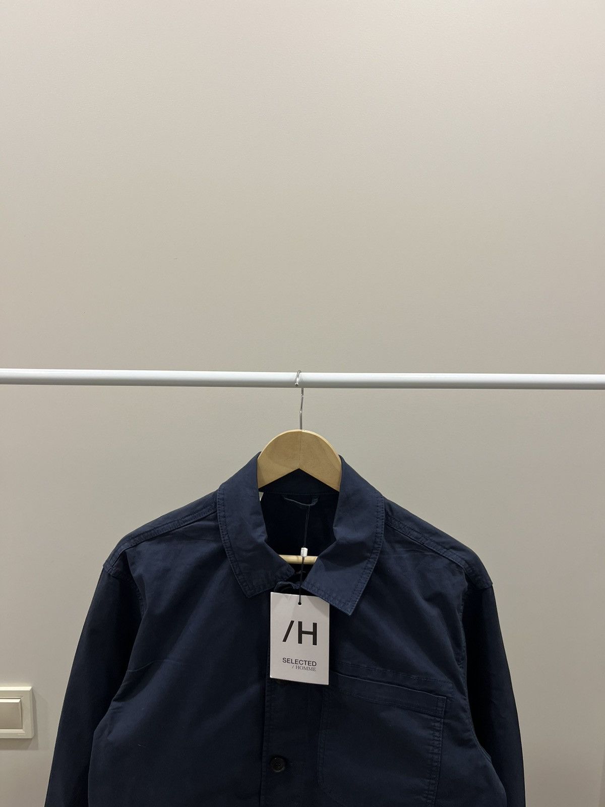 Selected Homme New With Tags Blue Suede Jacket Size US M / EU 48-50 / 2 - 2 Thumbnail