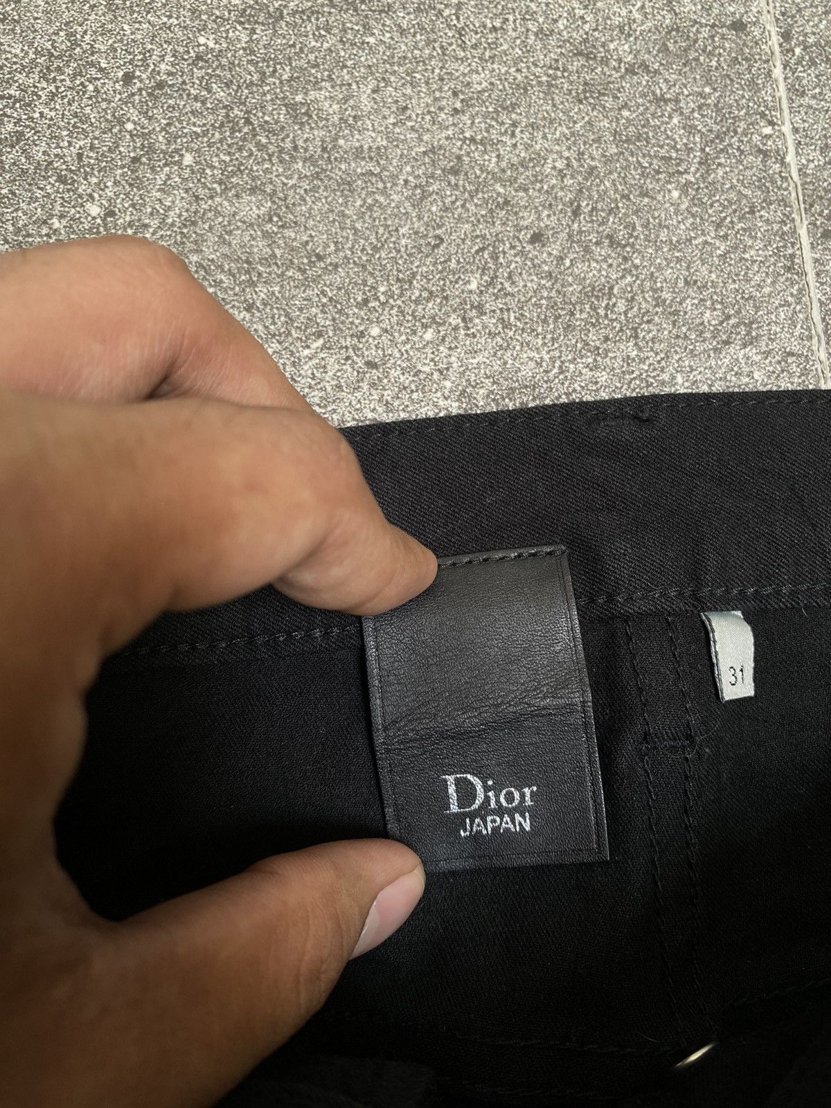 Dior × Hedi Slimane Dior Japan Black Denim Size US 31 - 6 Thumbnail