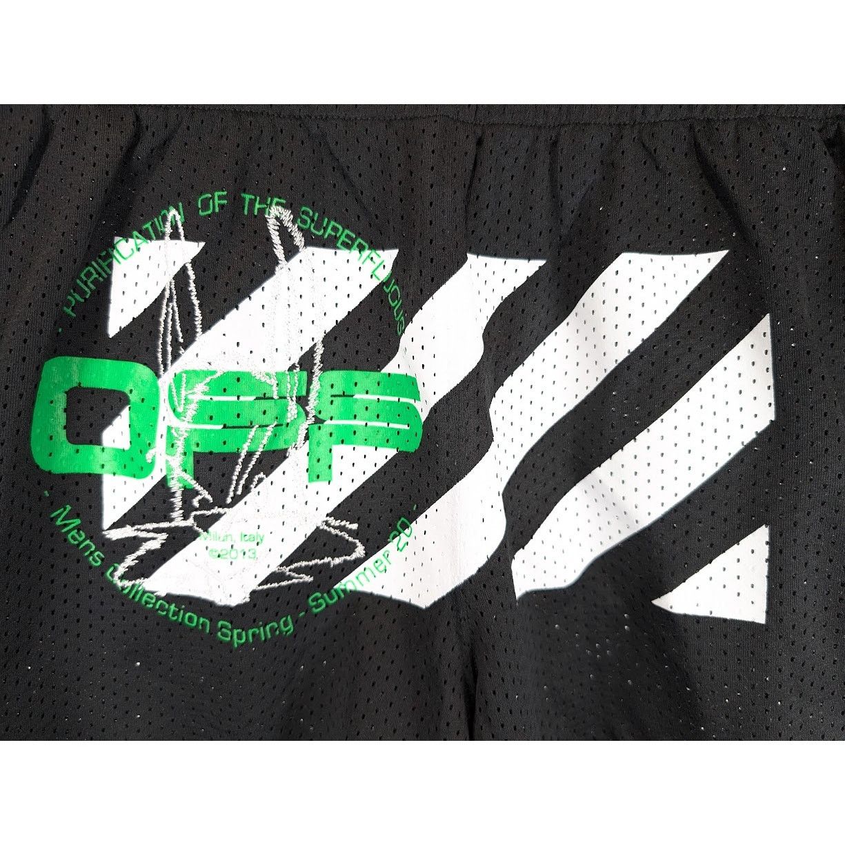 Off-White o1rshd1 Harry The Bunny Mesh Short in Black Brilliant Size US 30 / EU 46 - 7 Thumbnail