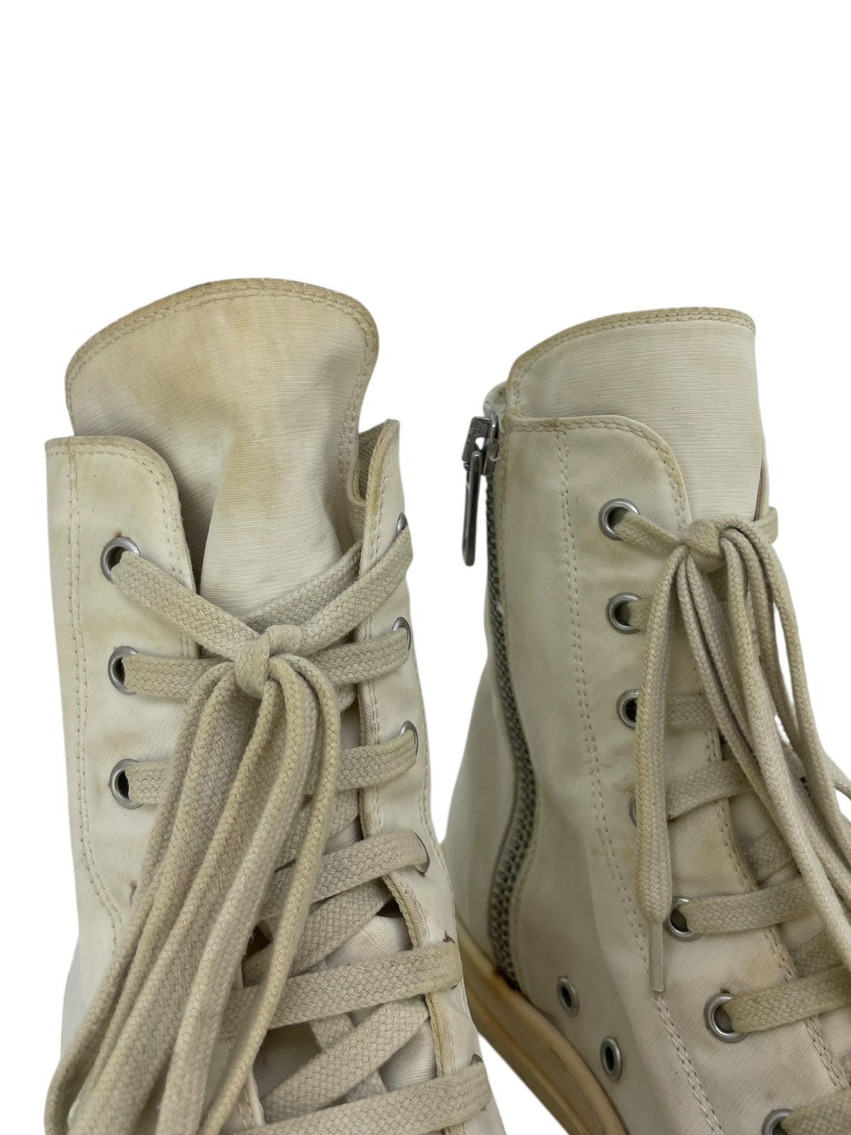 Rick Owens Rick Owens Vegan Drkshdw Ramones Triple White Size US 8 / EU 41 - 17 Thumbnail