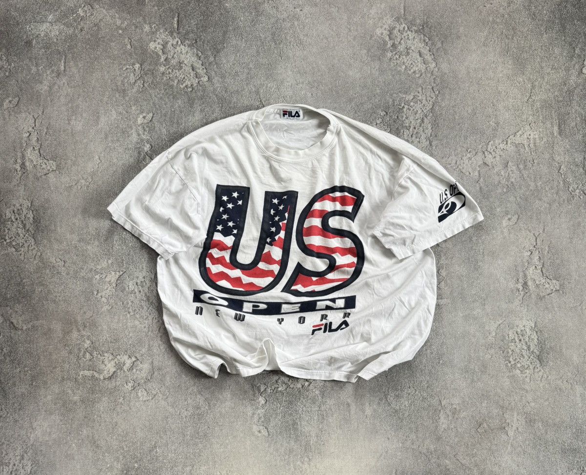 Fila Fila retro vintage USA 🇺🇸 open New York tee tshirts 90s Size US L / EU 52-54 / 3 - 1 Thumbnail