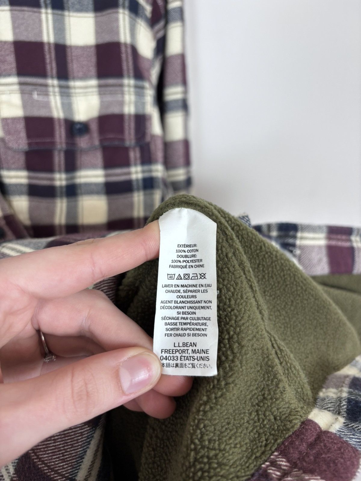 L.L. Bean L.L. Bean Vintage Plaid Check Fleece Lined Flannel Shirt Size US M / EU 48-50 / 2 - 12 Thumbnail