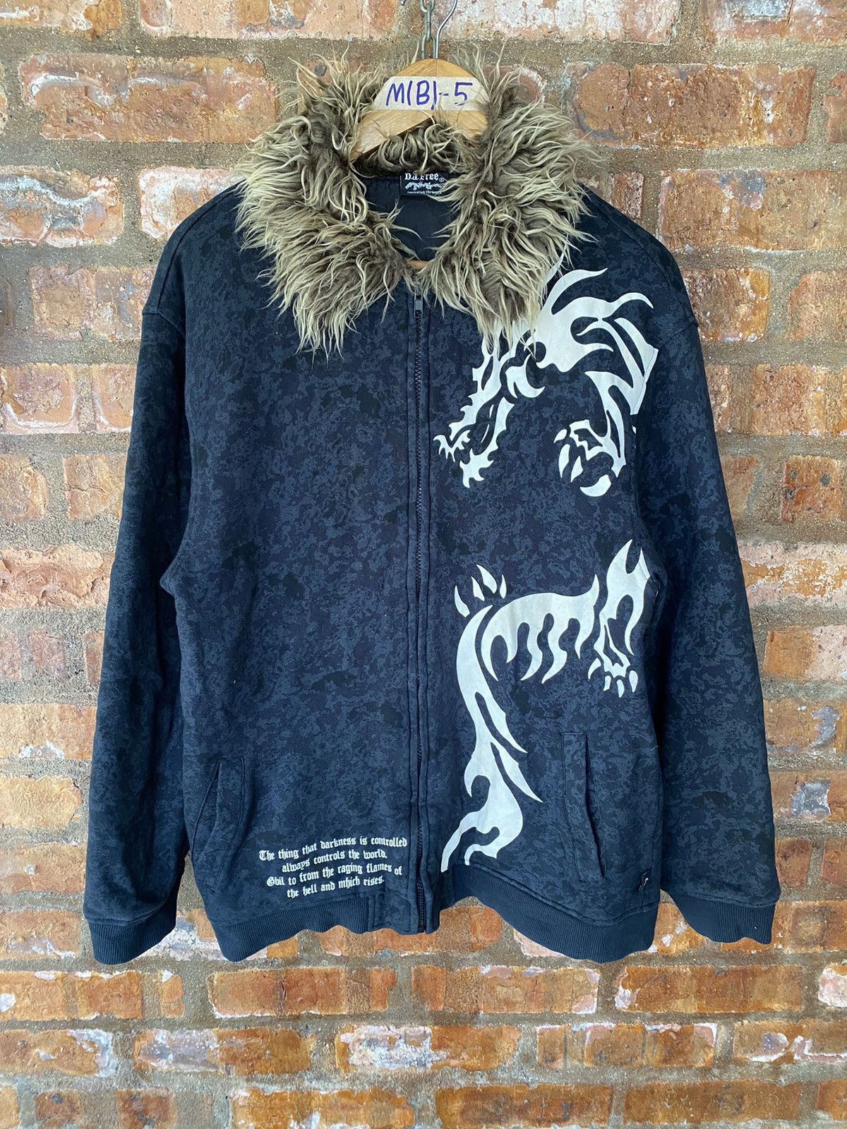 Shellac 2000s DJ free Japan Fur Dragons Poem Size US L / EU 52-54 / 3 - 2 Thumbnail