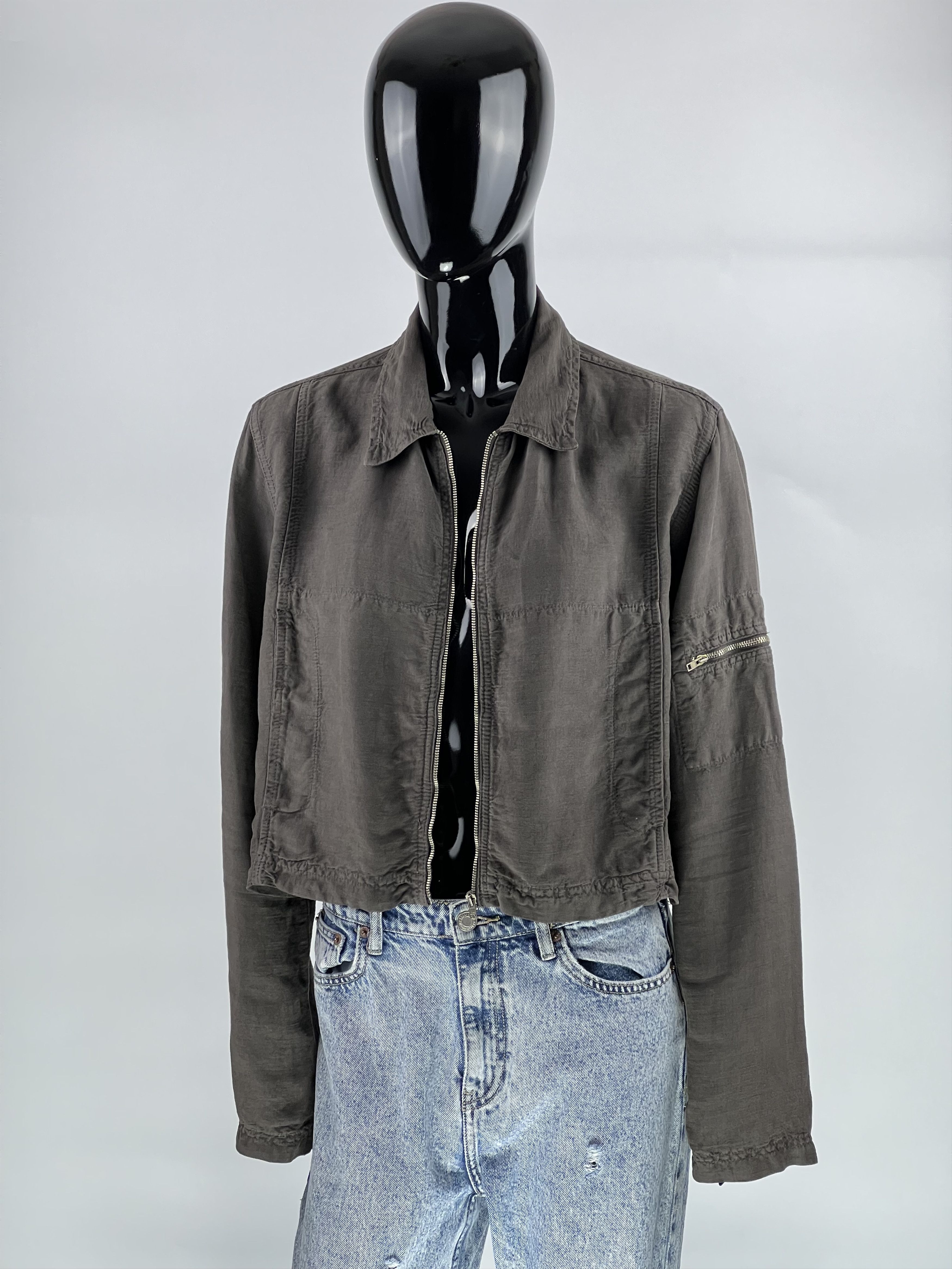 Transit Transit Par Such Rare Vtg Linen Lyocell Cropped Jacket M Size M / US 6-8 / IT 42-44 - 1 Thumbnail
