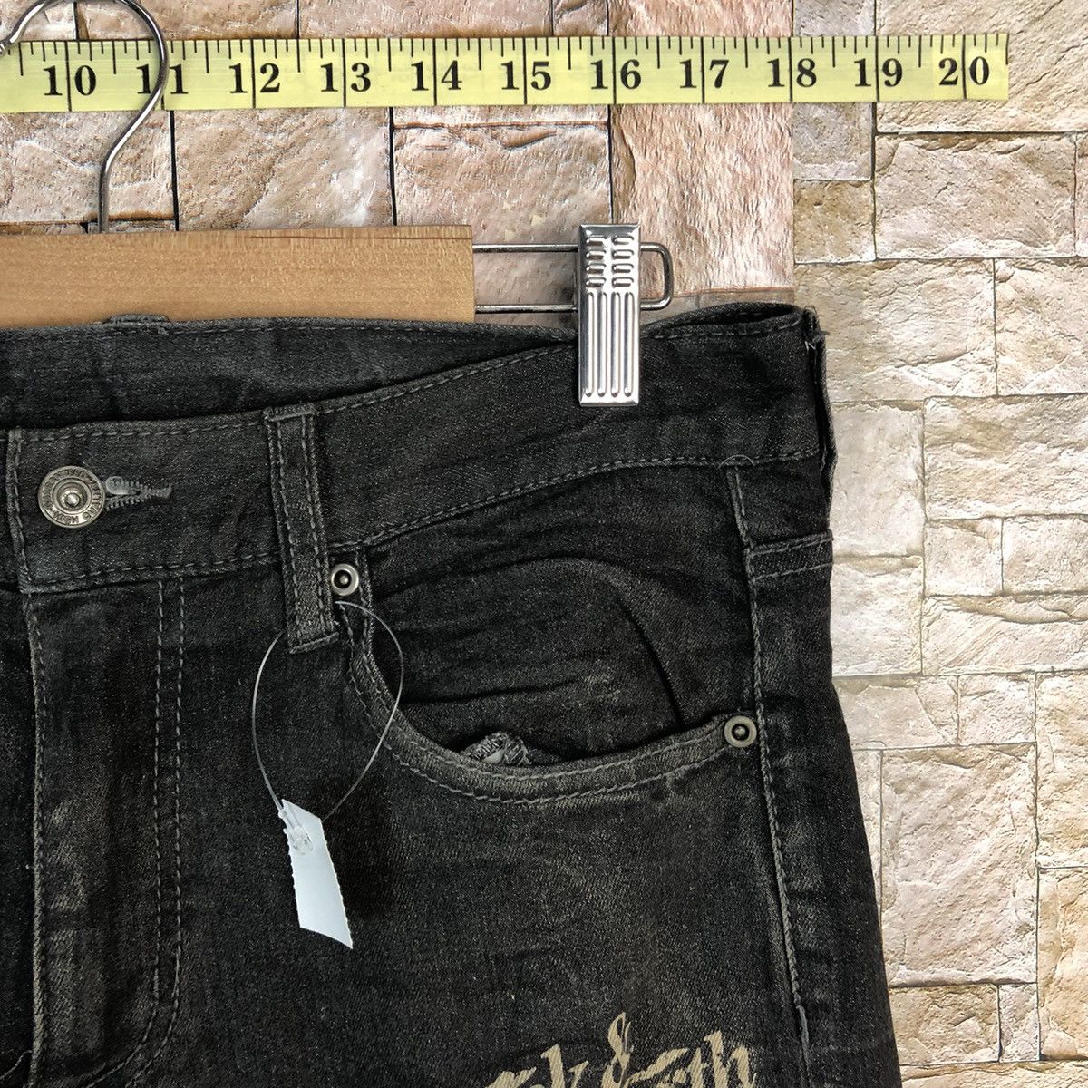 Japanese Brand Japan vintage Black Denim jeans Pants #A639 Size US 29 - 8 Thumbnail