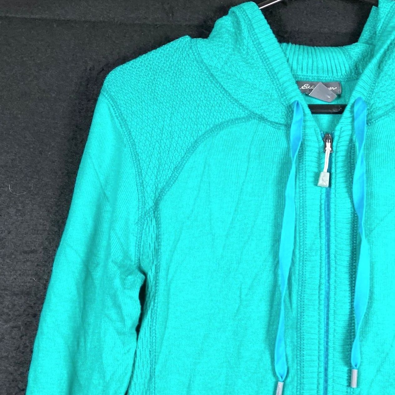 Eddie Bauer Eddie Bauer Womens Jacket Turquoise Full Zip Hooded Stretch Small Size S / US 4 / IT 40 - 4 Thumbnail