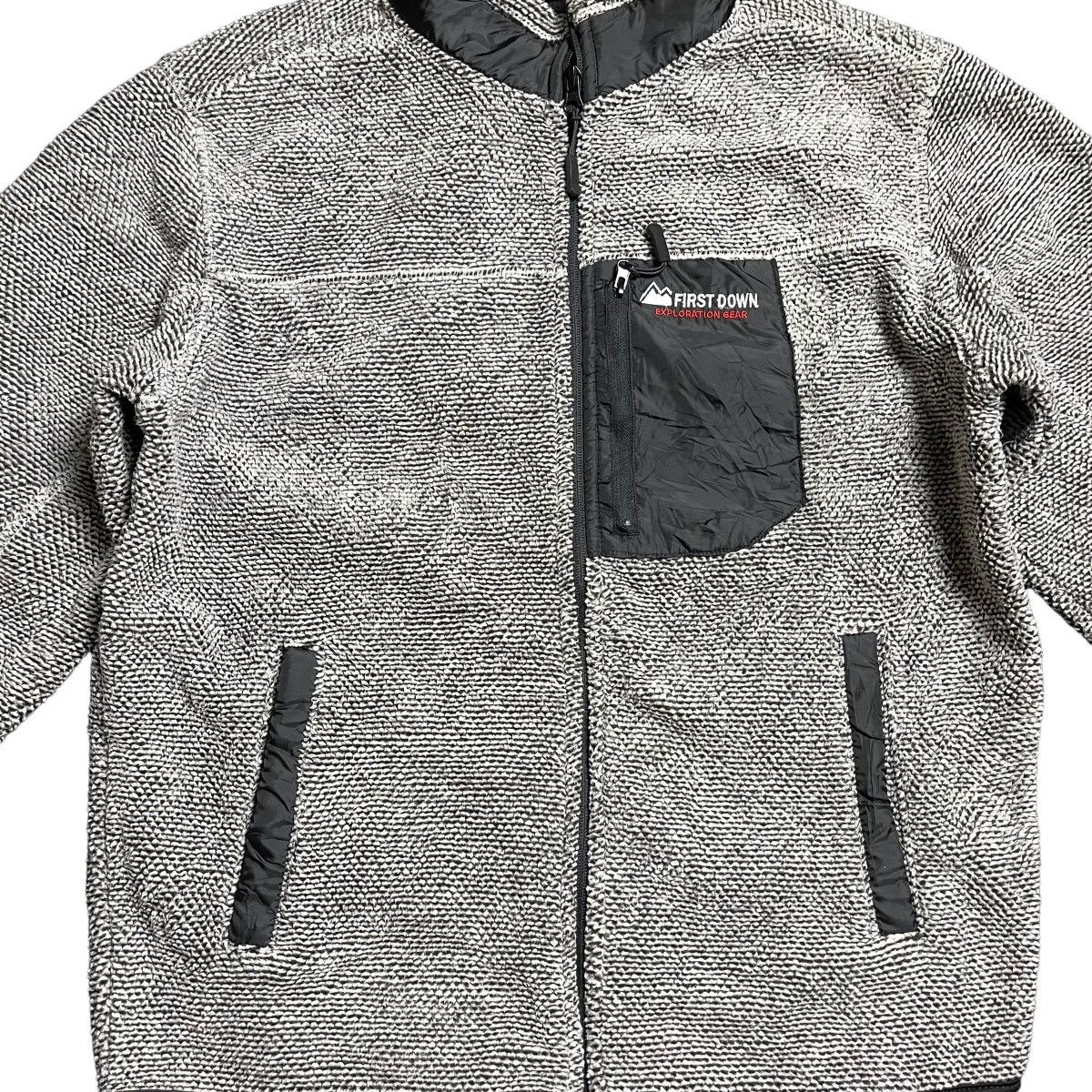 Japanese Brand × Vintage Vintage First Down Sherpa Fleece Outdoor Jacket Size US L / EU 52-54 / 3 - 3 Thumbnail