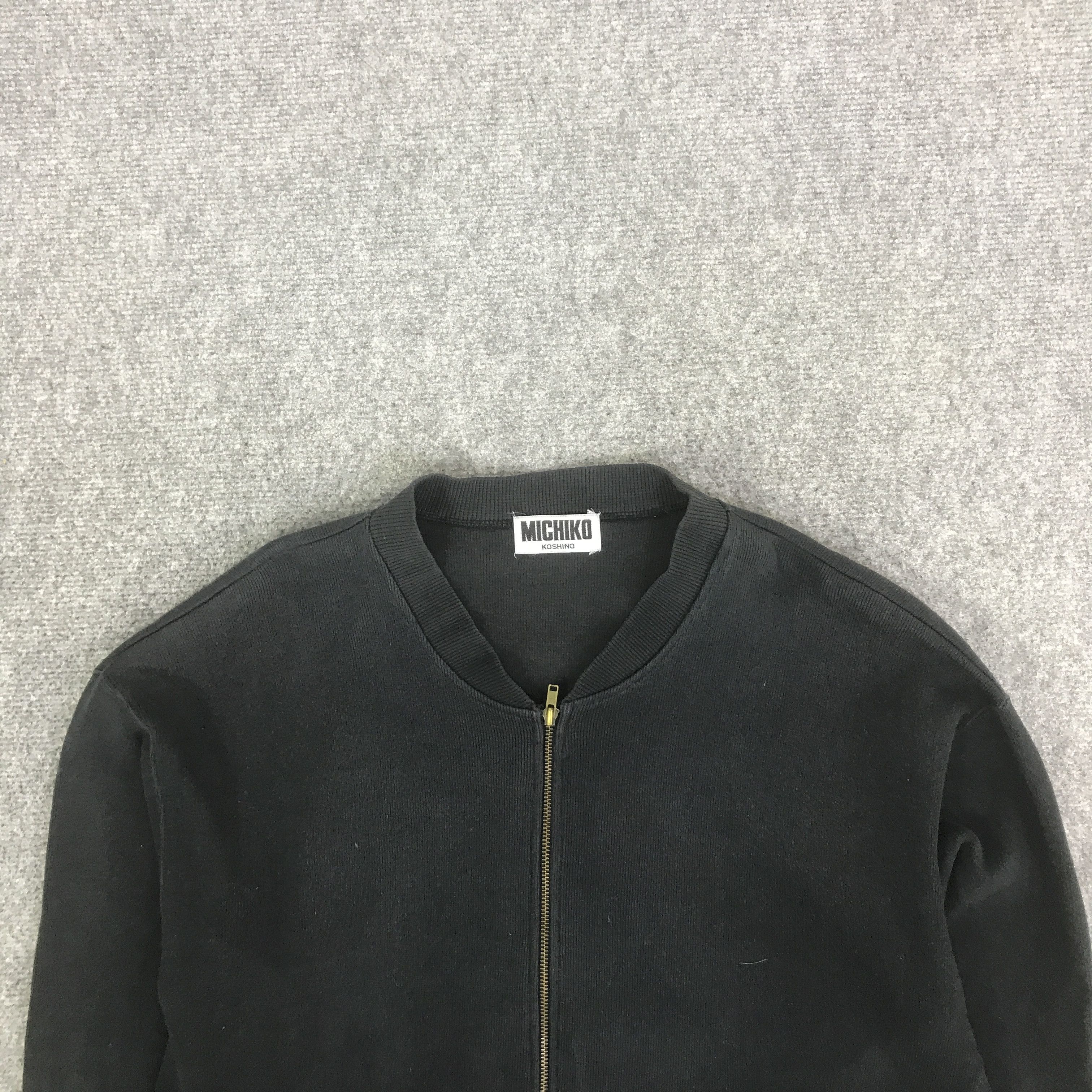 Michiko Koshino MICHIKO KOSHINO JAPAN ZIPPER BLACK FADED JACKET K127B1 Size US L / EU 52-54 / 3 - 3 Thumbnail