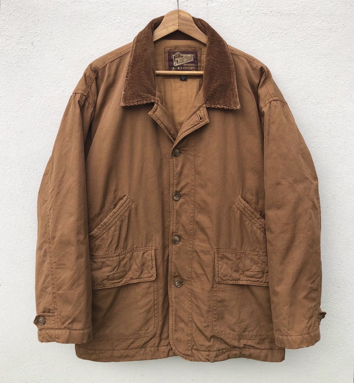 Vintage Vintage Canvas Brown Button Up Collar Coduray Chore Jacket Size US L / EU 52-54 / 3 - 1 Thumbnail
