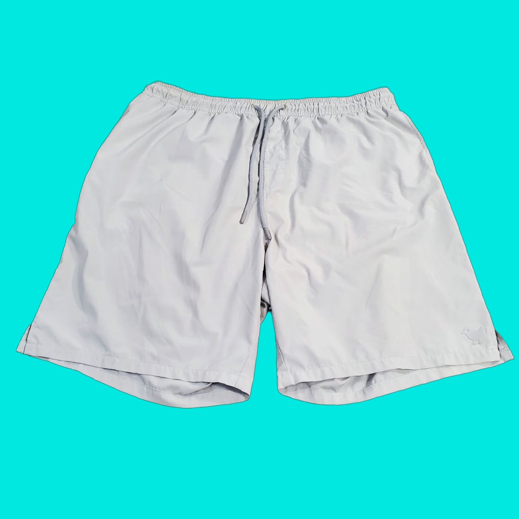 Vintage Bad Birdie Shorts Mens 2XL Gray Performance Stretch Drawstring Training Gym Shorts Size US 39 - 1 Thumbnail