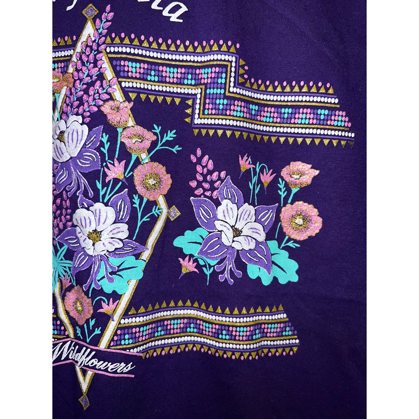 Jerzees Vintage California Wildflowers Shirt Flower Tee VTG 90s L Size US L / EU 52-54 / 3 - 4 Thumbnail