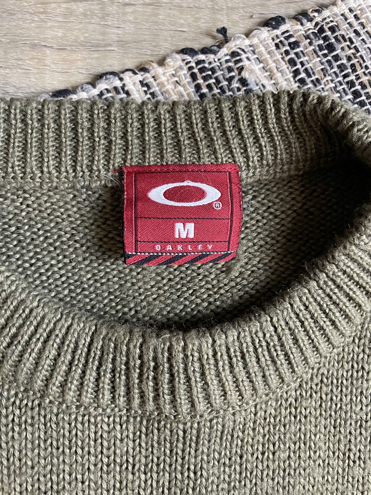 Oakley ☠️ OAKLEY 00s Nylon-Knitted Logo Knitwear Sweater M Size US M / EU 48-50 / 2 - 11 Thumbnail