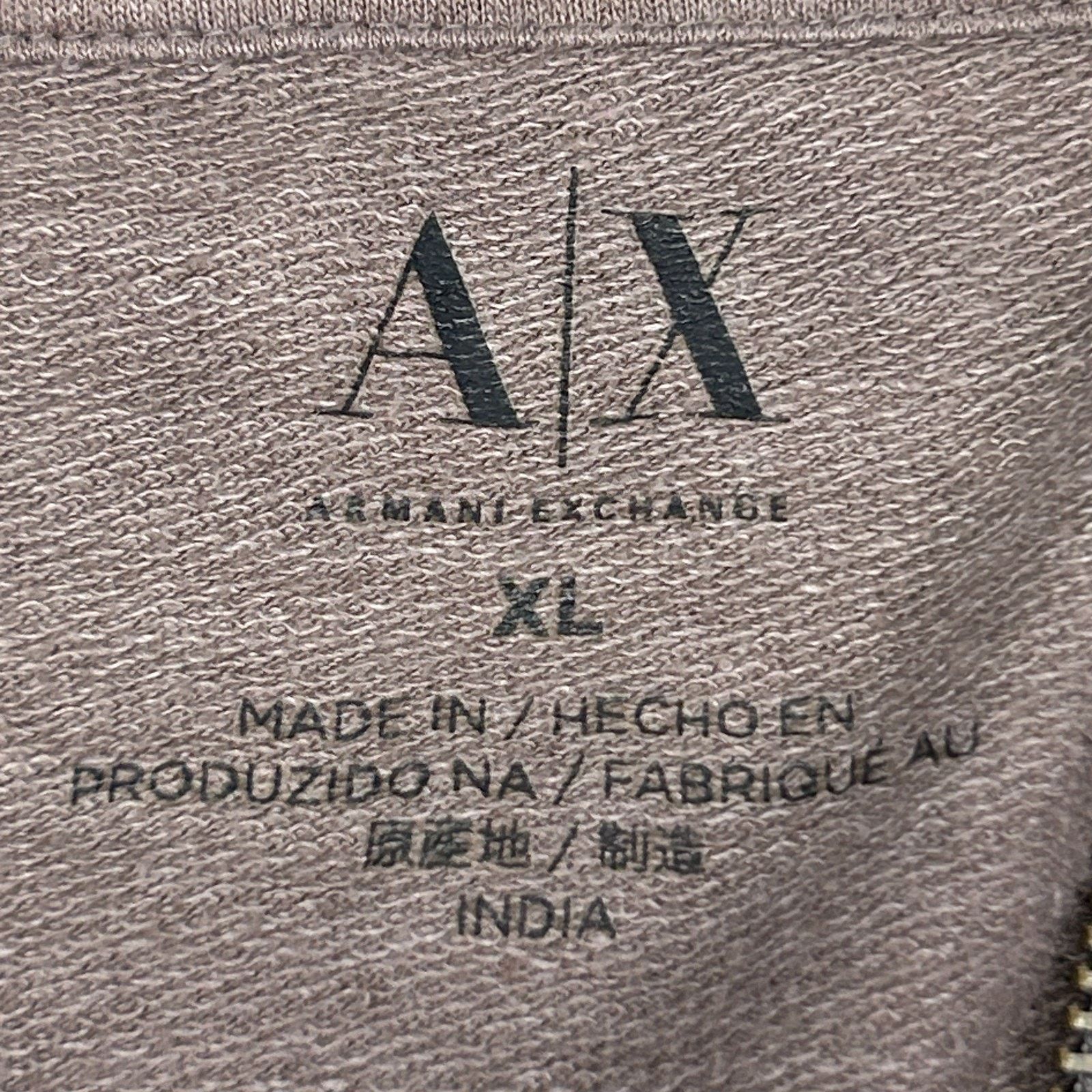 Armani Exchange Armani Exchange AX 1/4 Quarter Zip Hoodie Hooded XL X-Large Size US XL / EU 56 / 4 - 9 Thumbnail