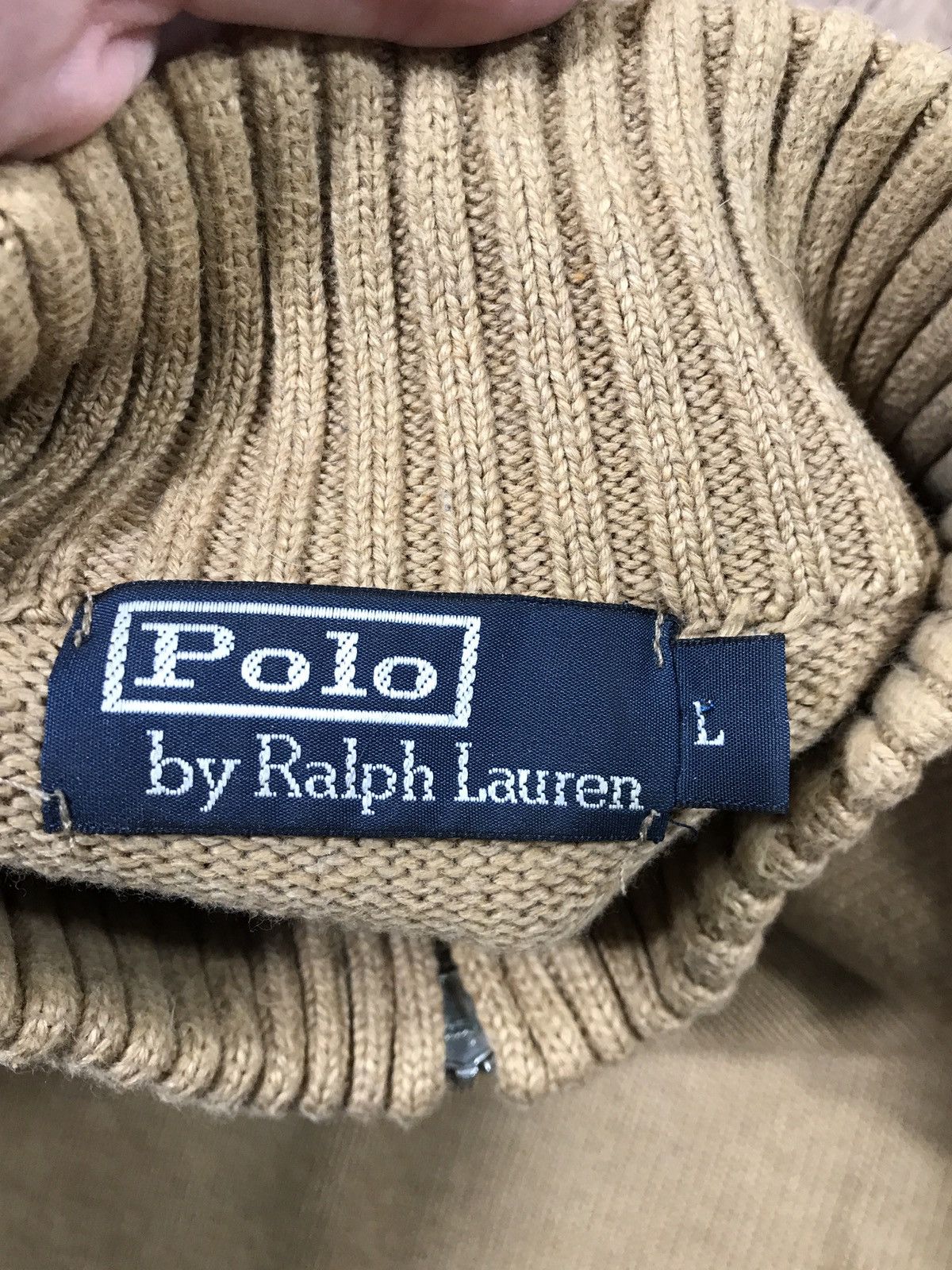Polo Ralph Lauren × Vintage Vintage Polo Ralph Lauren 1/4 Zip Knit Sweater Size US L / EU 52-54 / 3 - 4 Thumbnail