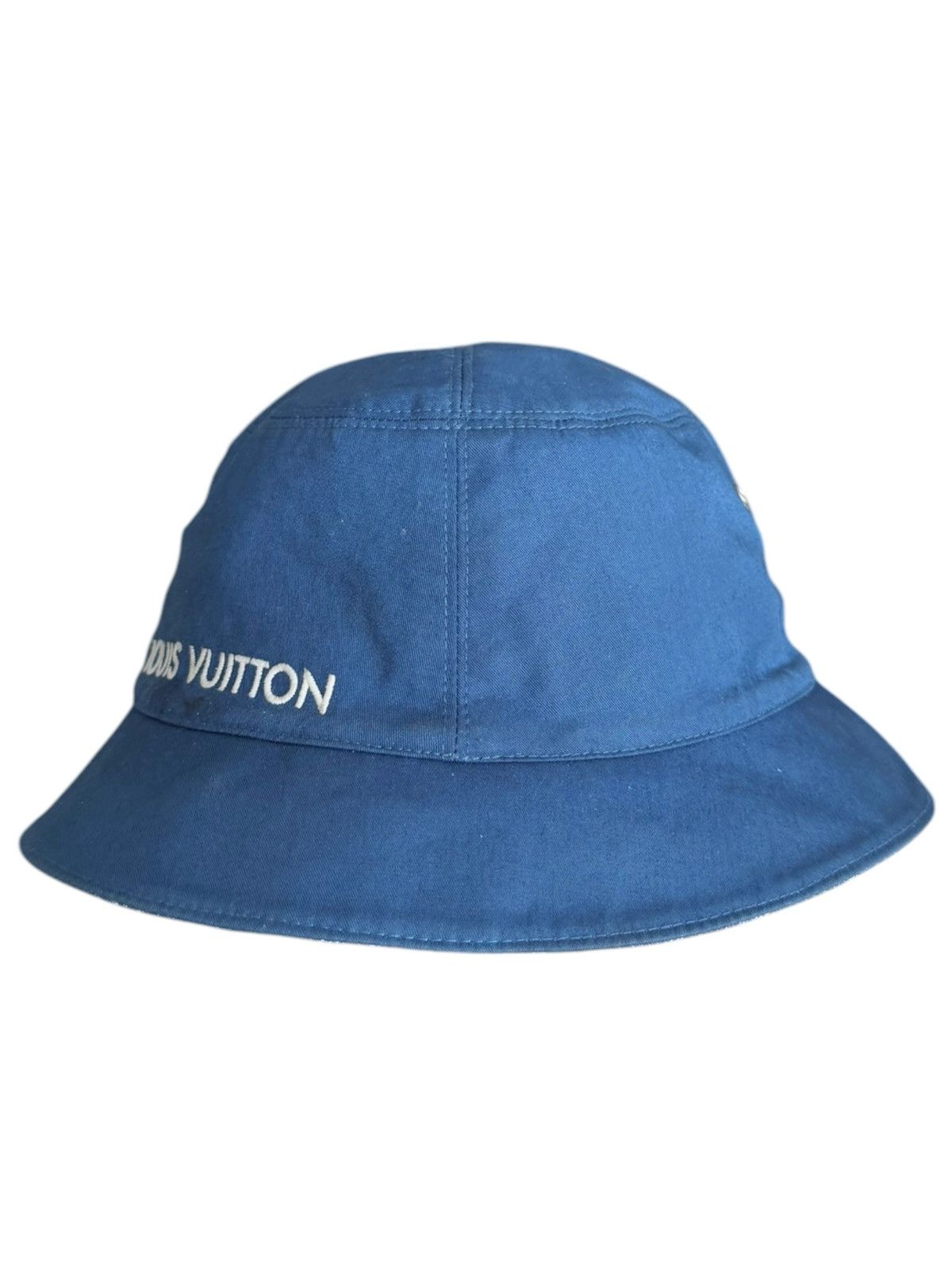 Louis Vuitton 2000’s Denim Monogram LV Reversible Bucket Hat Size ONE SIZE - 6 Thumbnail