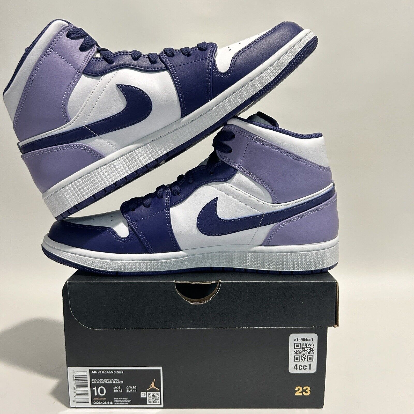 Nike Nike Air Jordan 1 Mid Retro “Sky J Purple” 2024 Size US 10 / EU 43 - 3 Thumbnail