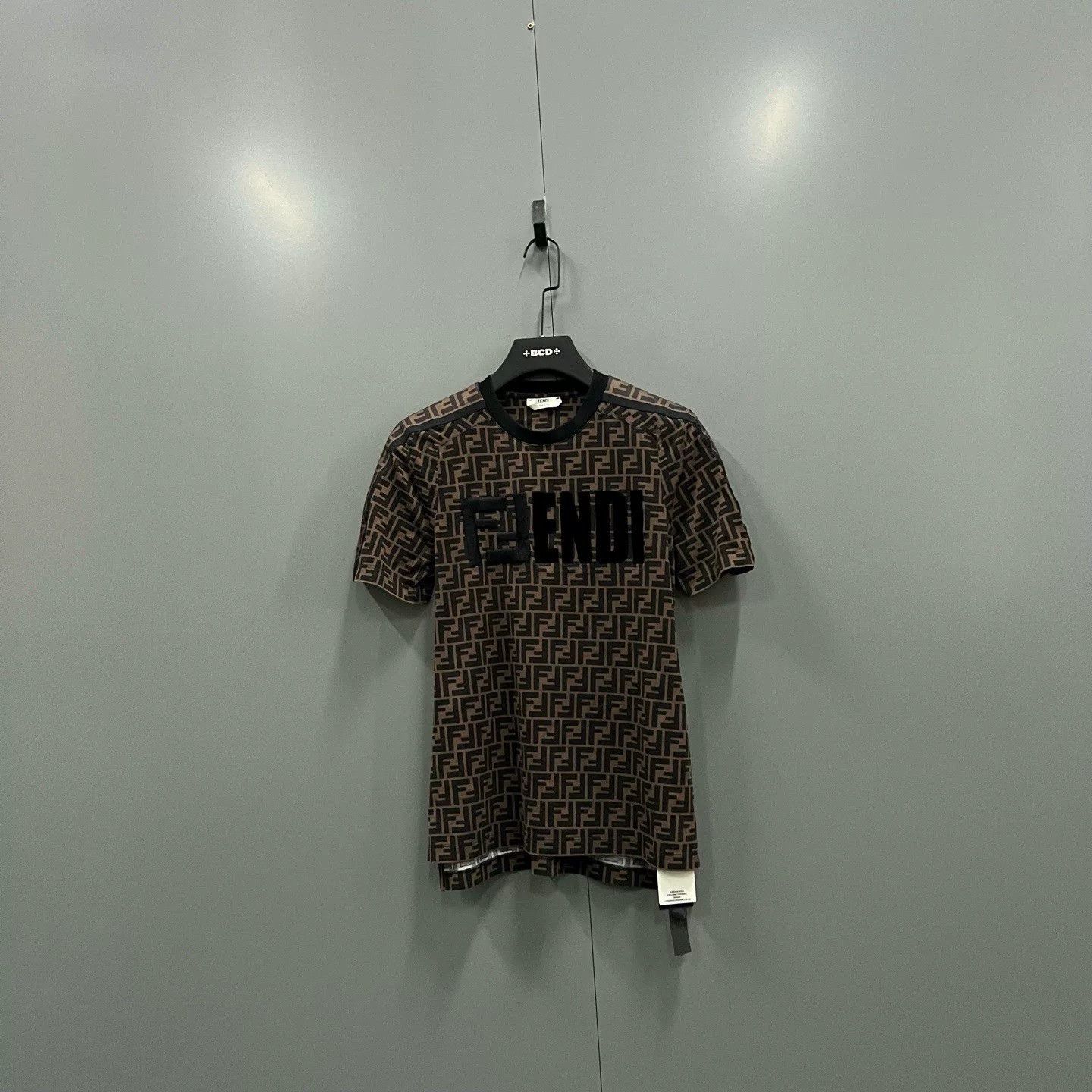 Fendi FENDI Brown FF Print Crew Neck Top Size XXS / US 00 / IT 34 - 1 Thumbnail
