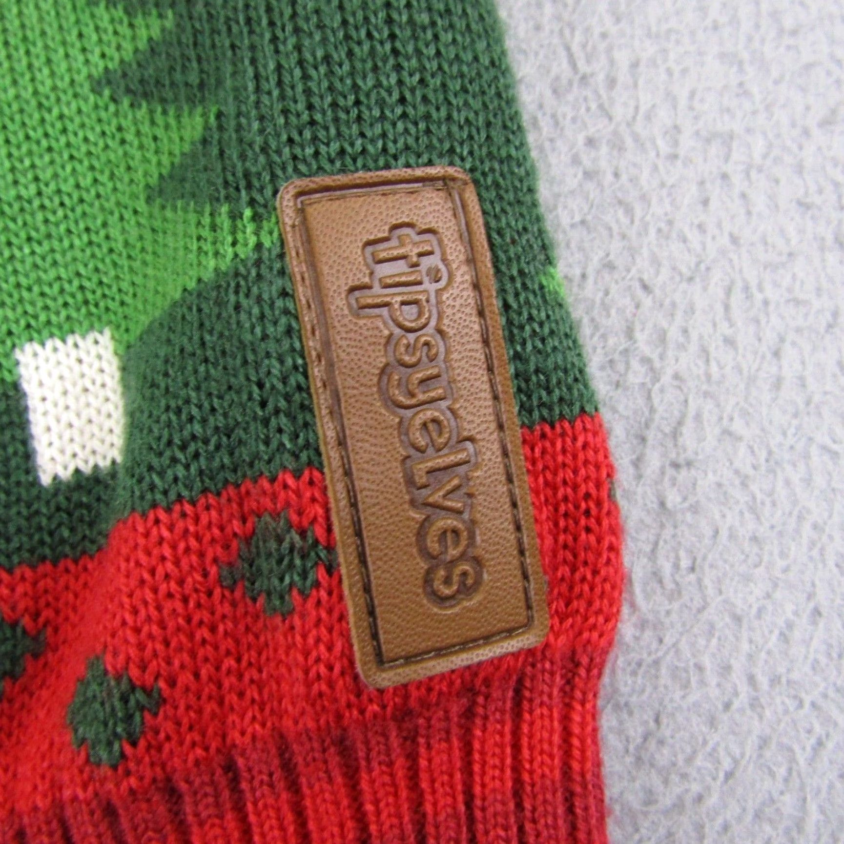 Vintage VINTAGE Tipsy Elves Christmas Sweater Mens Large Holiday Pullover Green Geometric Knit Winter Casual Men Size US L / EU 52-54 / 3 - 7 Thumbnail
