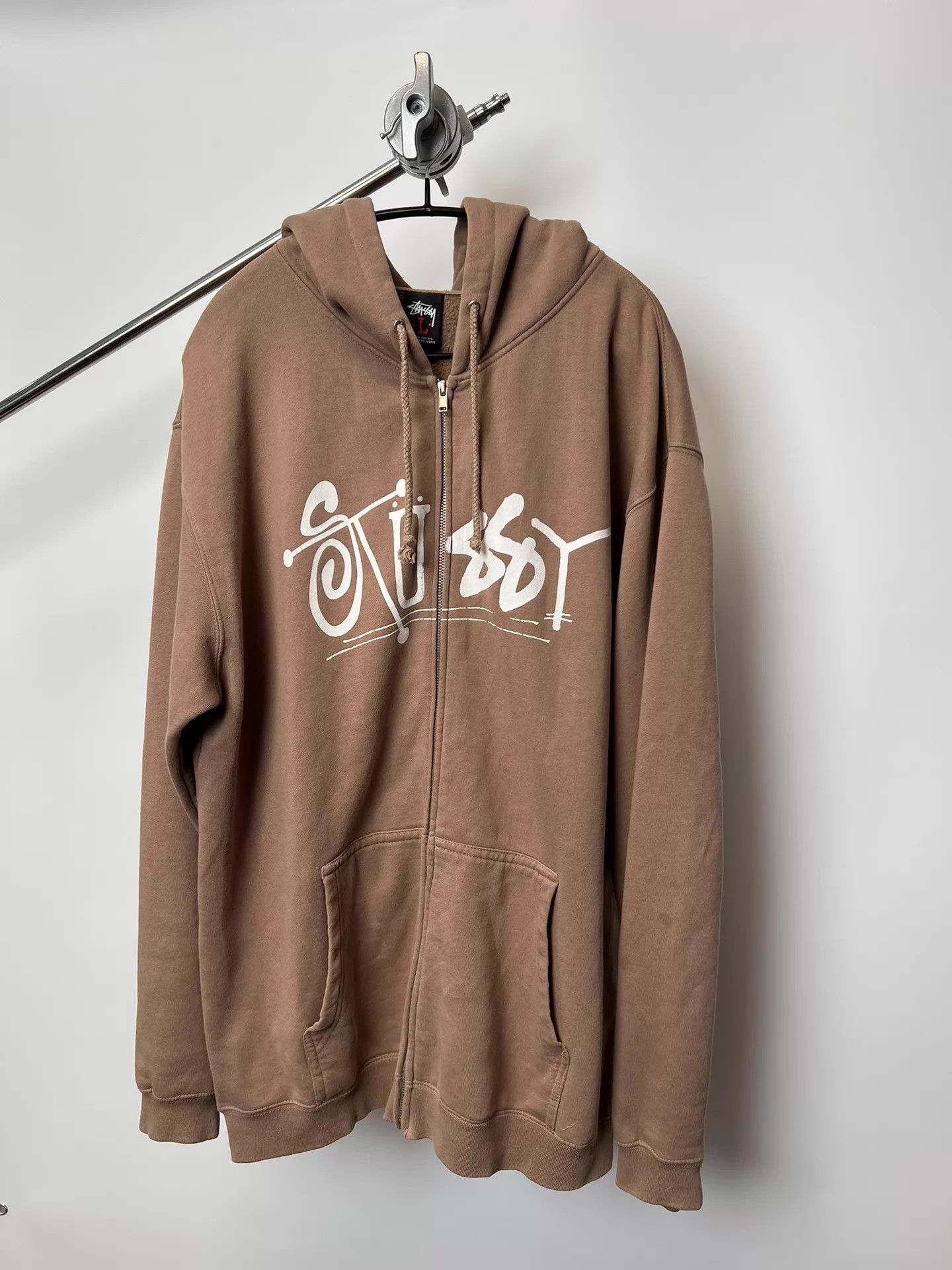 Stussy Stussy 00s Vintage Zip Hoodie Chest Back Logo L Size US L / EU 52-54 / 3 - 2 Thumbnail