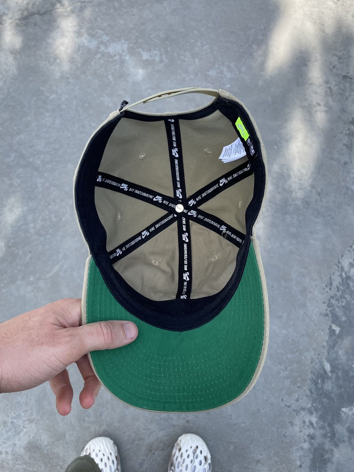 Nike Vintage Nike SB Cap Y2K Hat Skaters Khaki Streetwear Size ONE SIZE - 5 Thumbnail