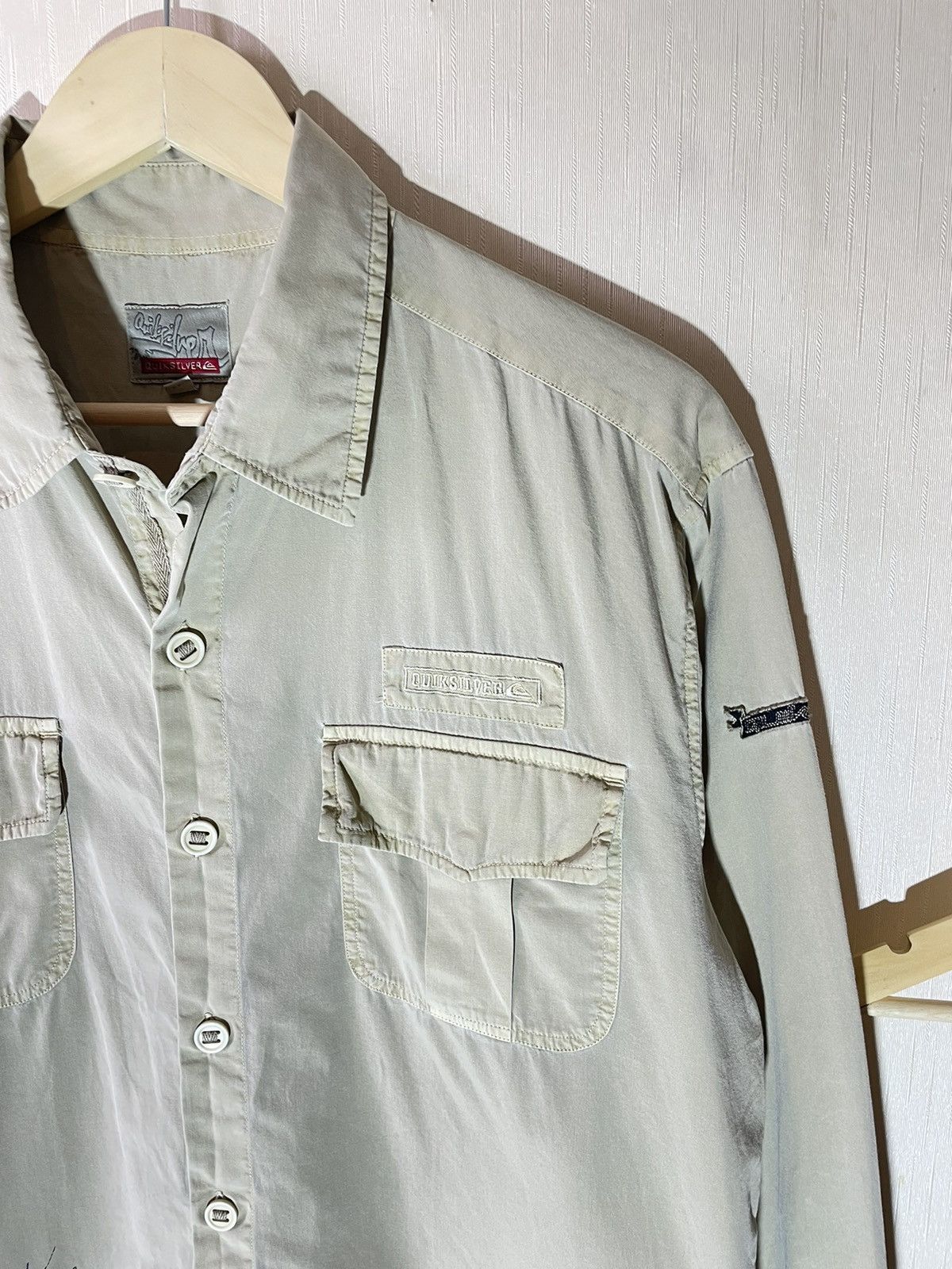 Quiksilver × Vintage Quiksilver military surf style shirt 90s Size US L / EU 52-54 / 3 - 2 Thumbnail