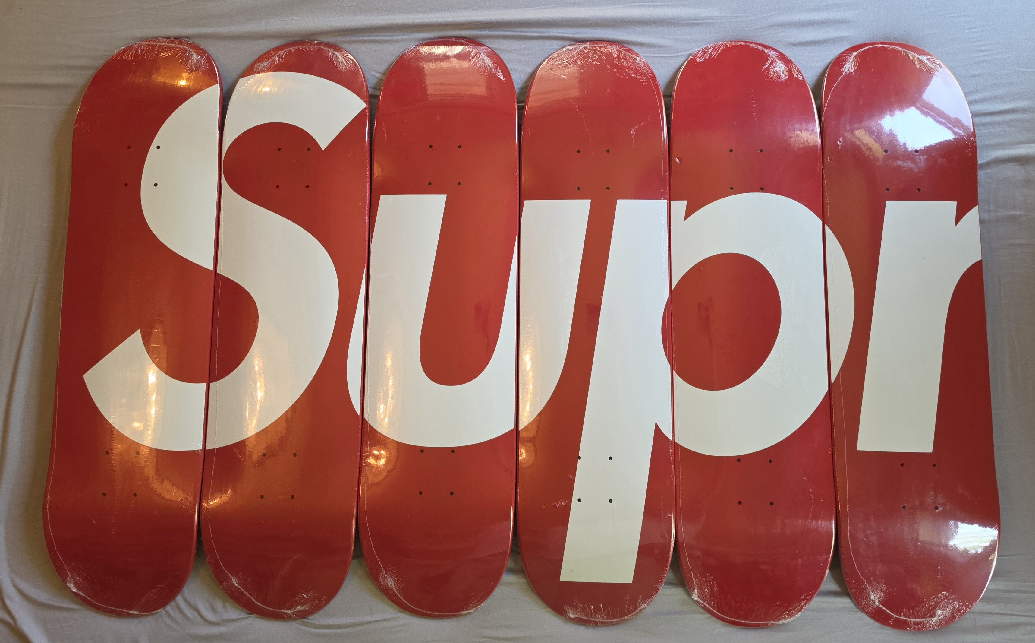 Supreme Supreme Box Logo Skateboard Deck Set Red Size ONE SIZE - 1 Thumbnail