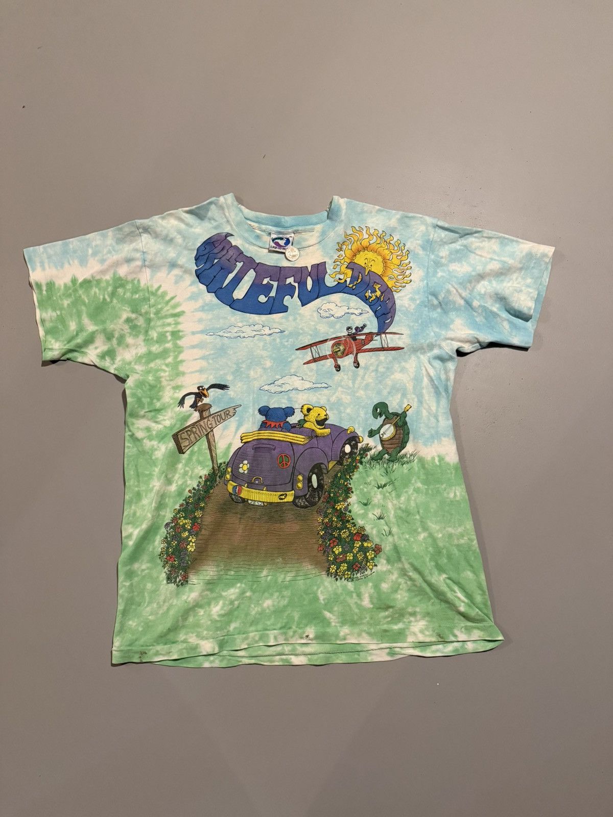 Liquid Blue Vintage 1992 Grateful Dead Spring Tour Single Stitch T Shirt Size US XL / EU 56 / 4 - 1 Thumbnail